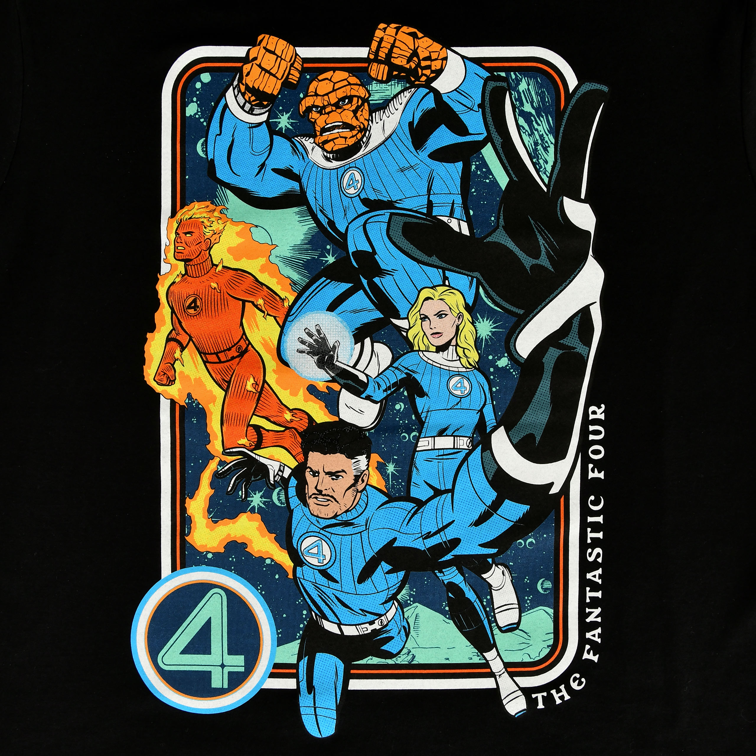 Fantastic Four - Characters T-Shirt schwarz