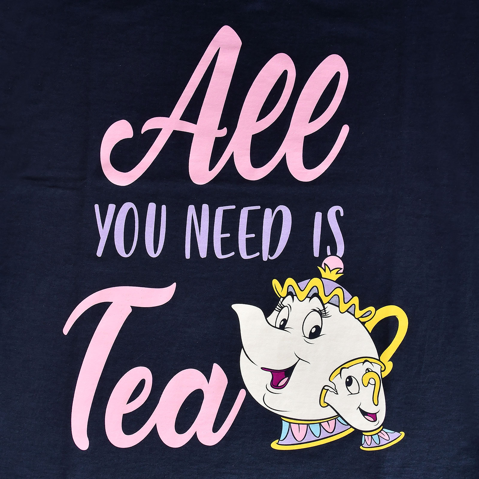 Beauty and the Beast - All You Need Is Tea Women's T-Shirt Blue