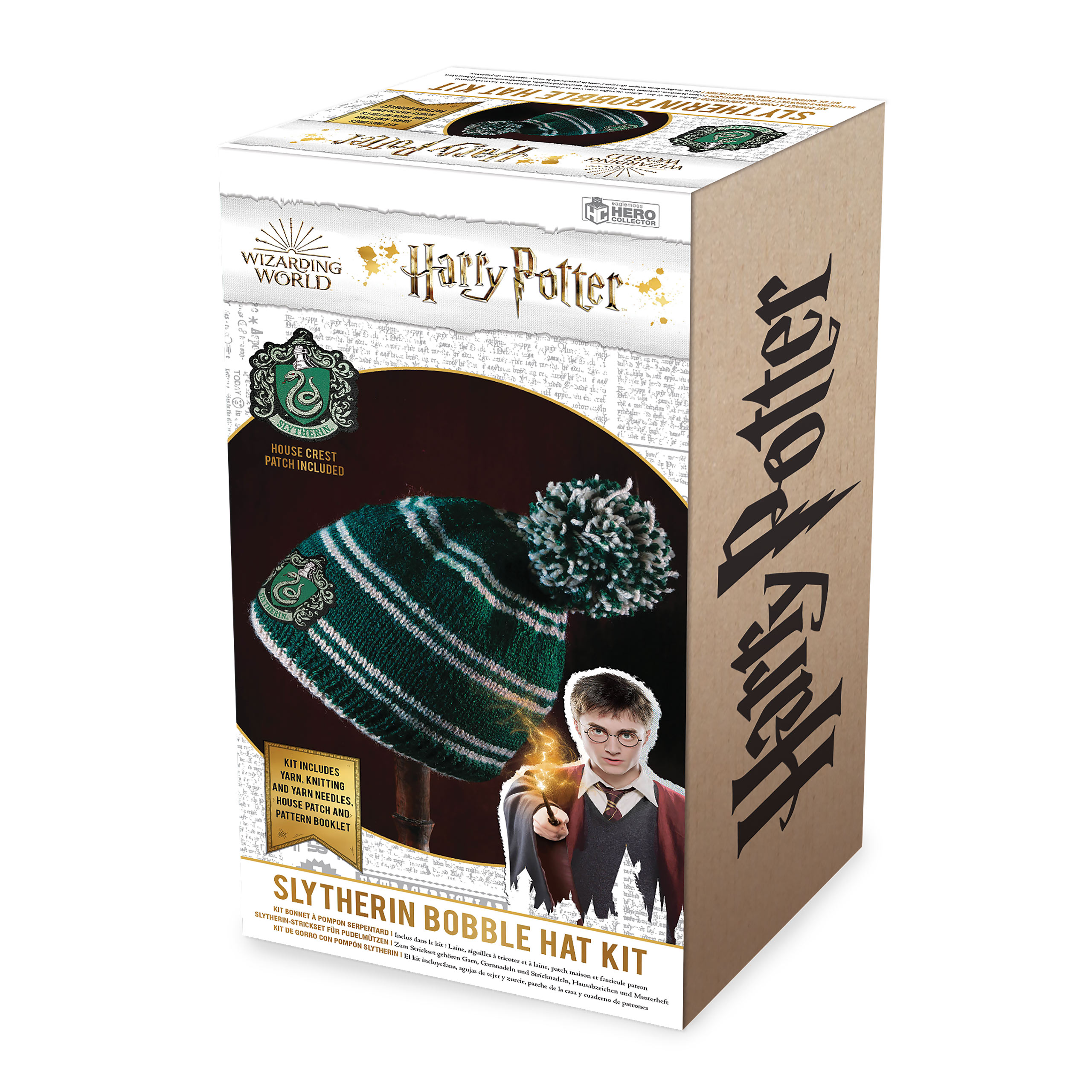 Slytherin Bommelmütze Strick-Set - Harry Potter