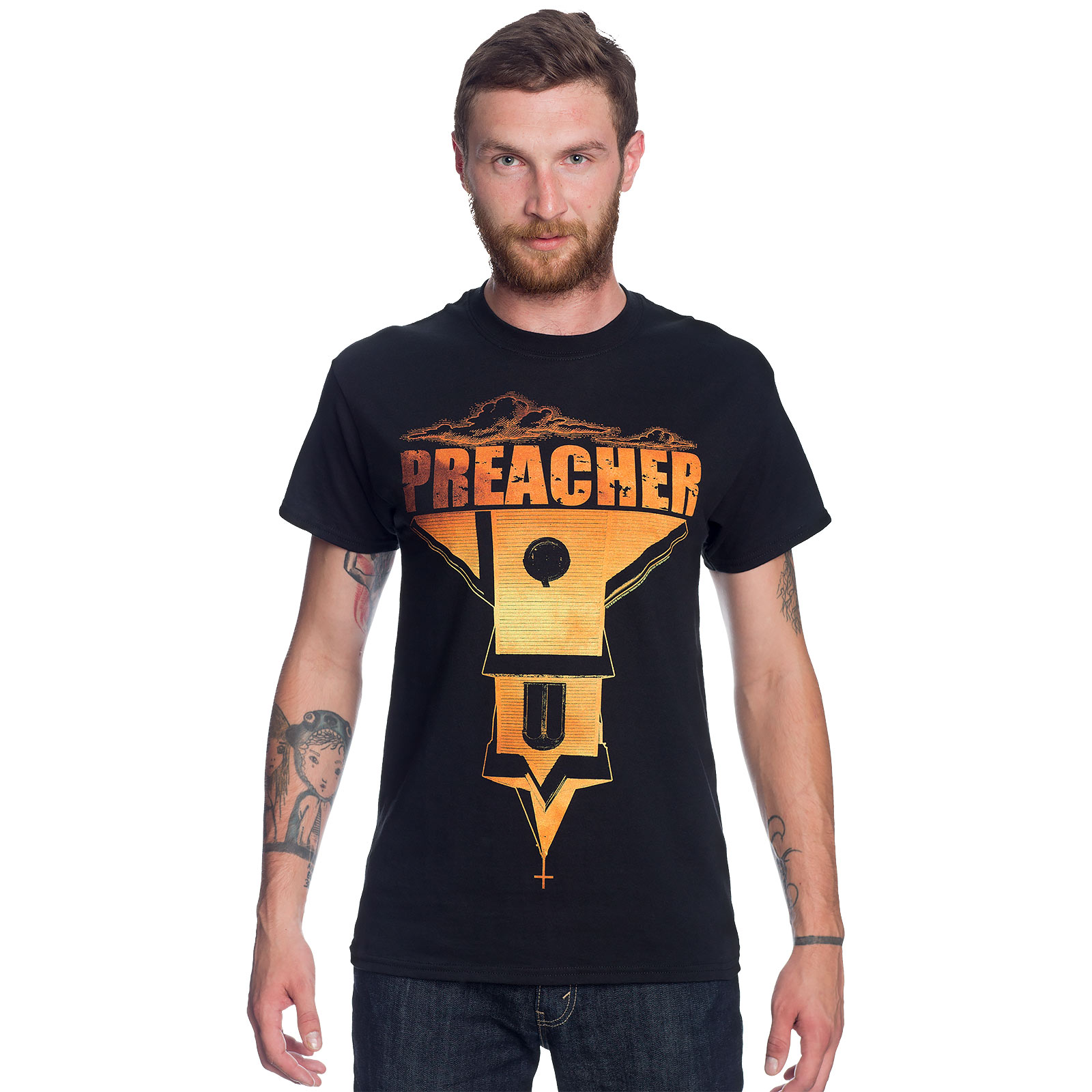 Preacher - T-shirt logo noir
