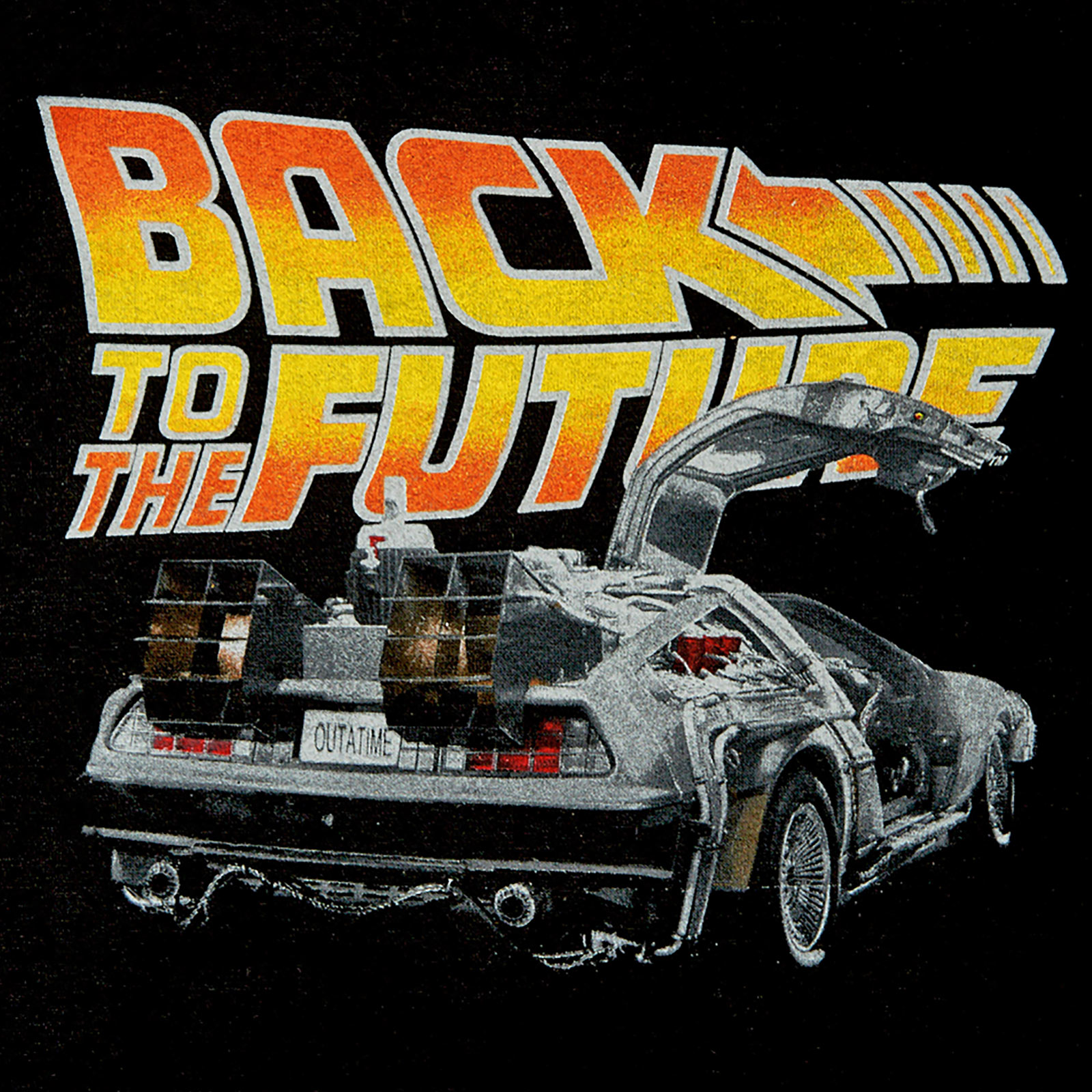 Retour vers le Futur - Hoodie DeLorean Noir