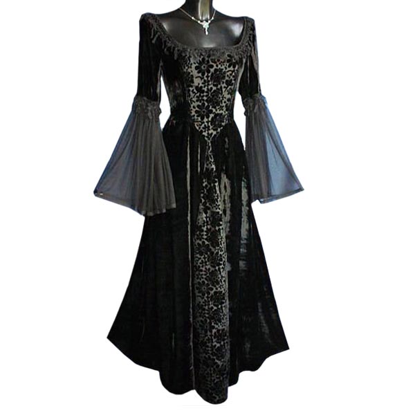 Melinda - Gothic Dress Black