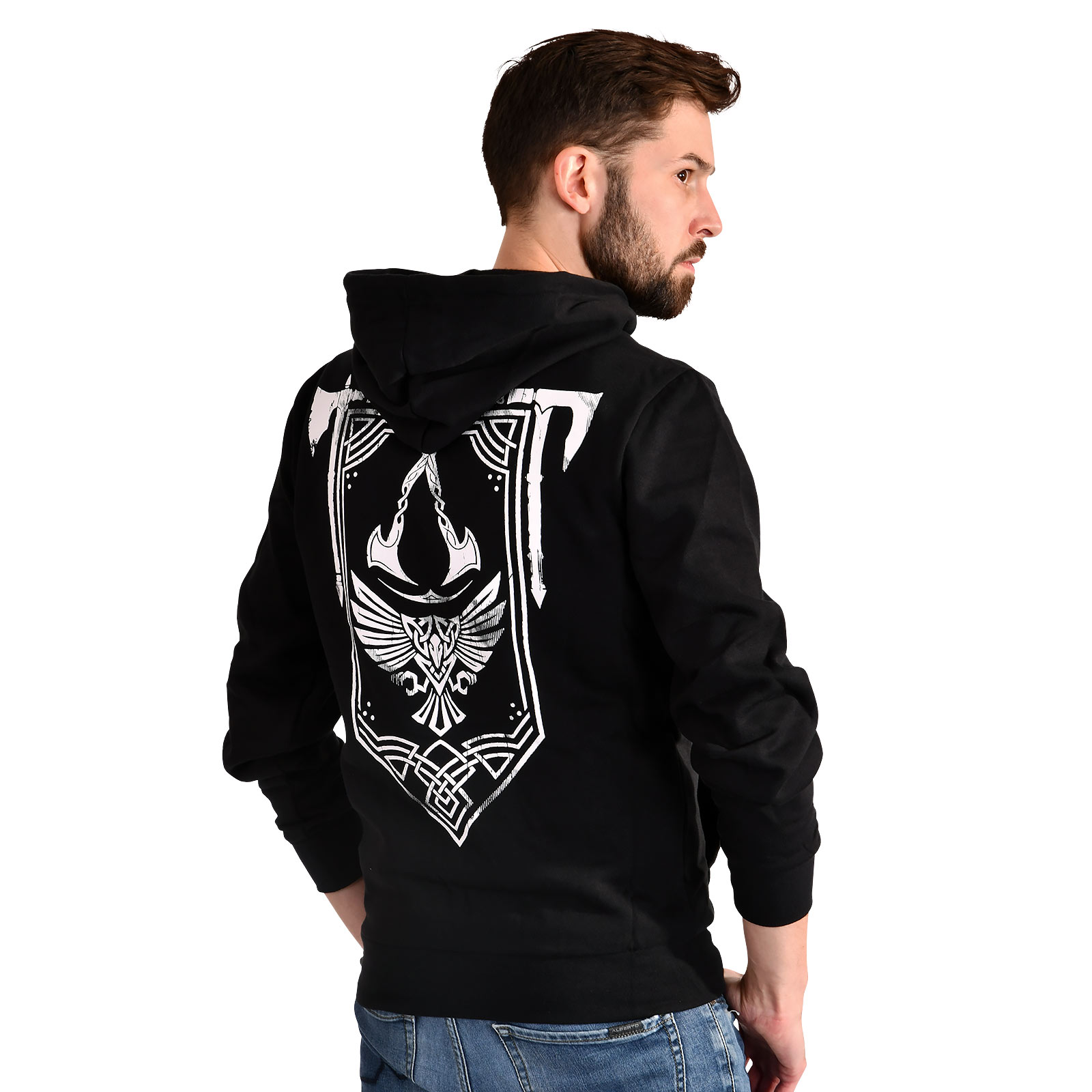 Assassin's Creed - Valhalla Crest Banner Hoodie zwart