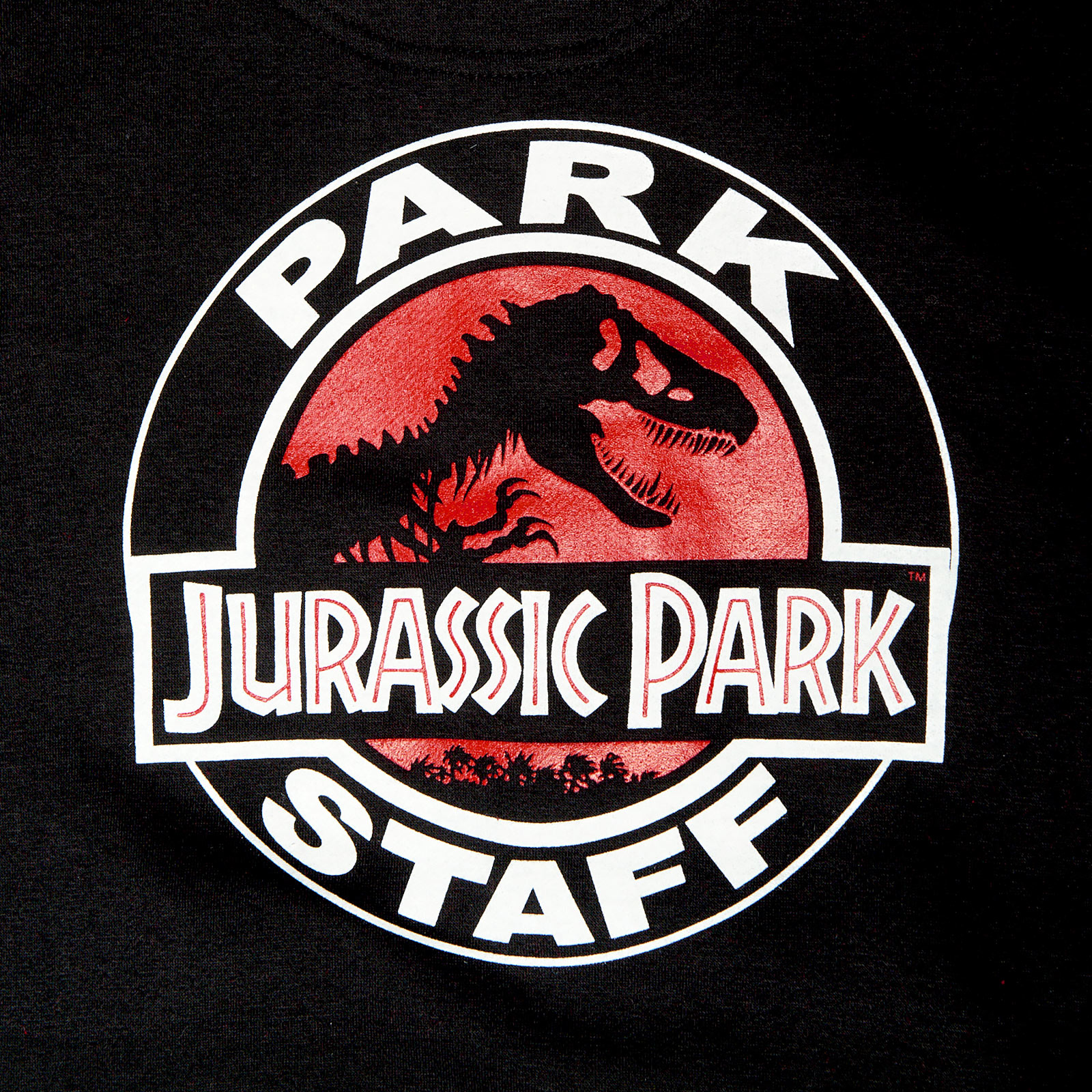 Jurassic Park - Veste de collège pour le personnel du parc noir-rouge