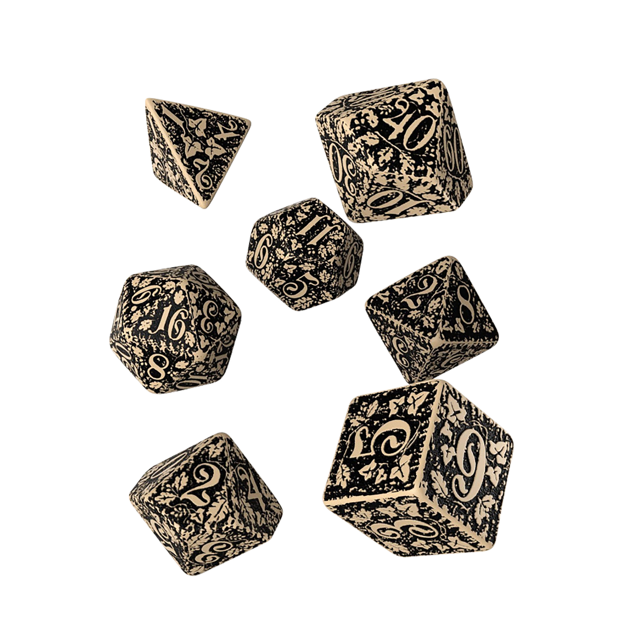 Set di dadi RPG Forest Savannha da 7 pezzi