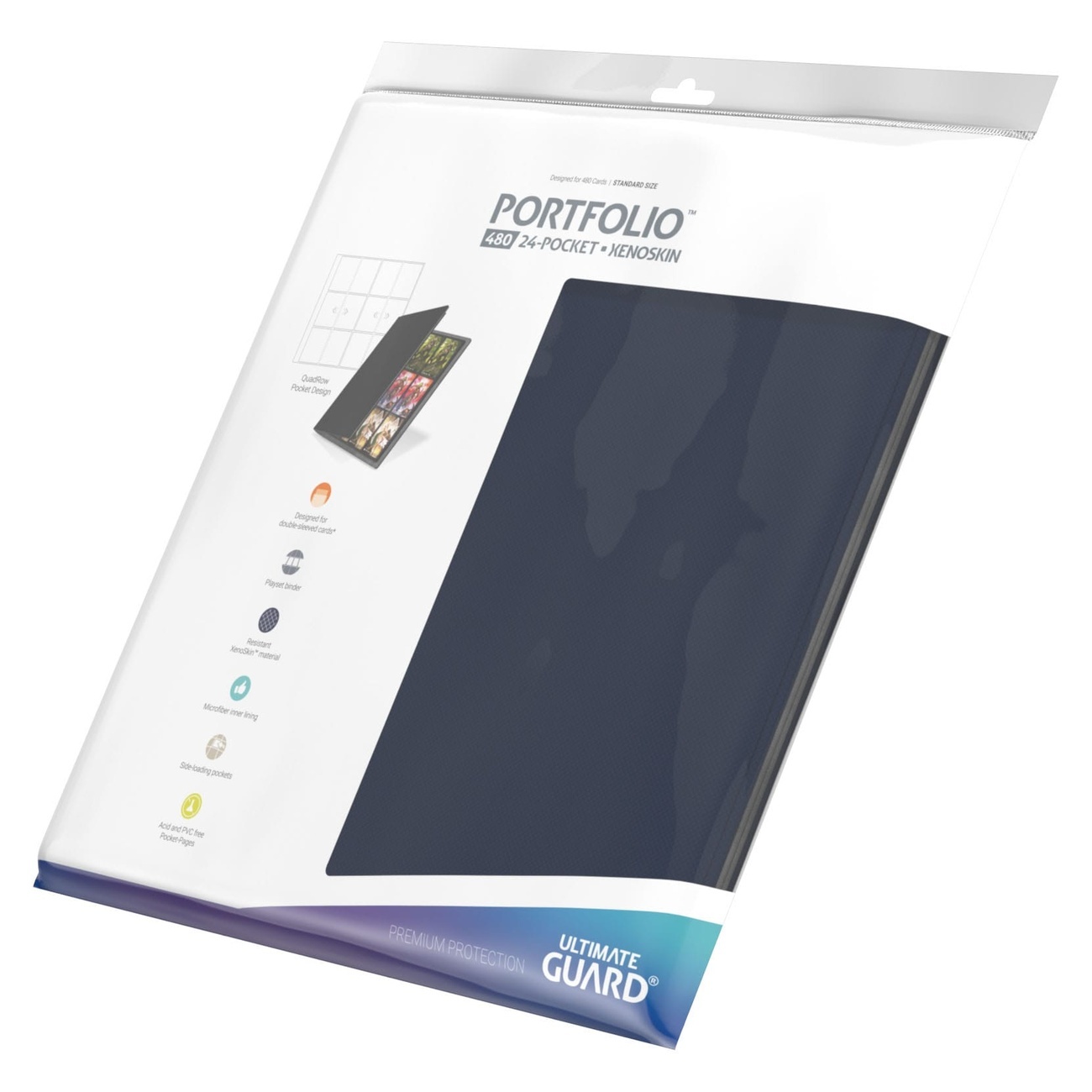 Ultimate Guard Portfolio 480 24-Pocket Xenoskin - Blue