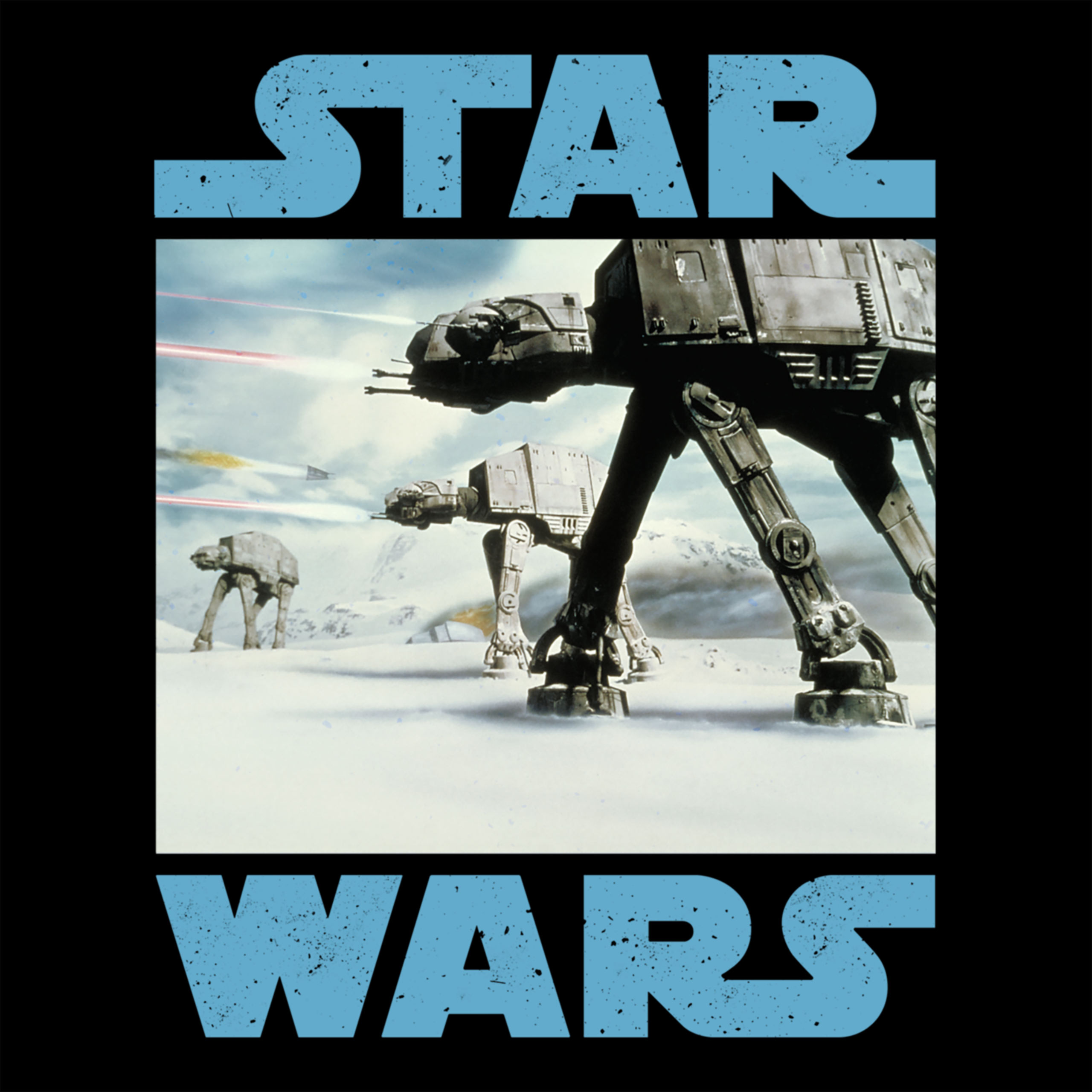 Star Wars - AT-AT op Hoth T-shirt zwart