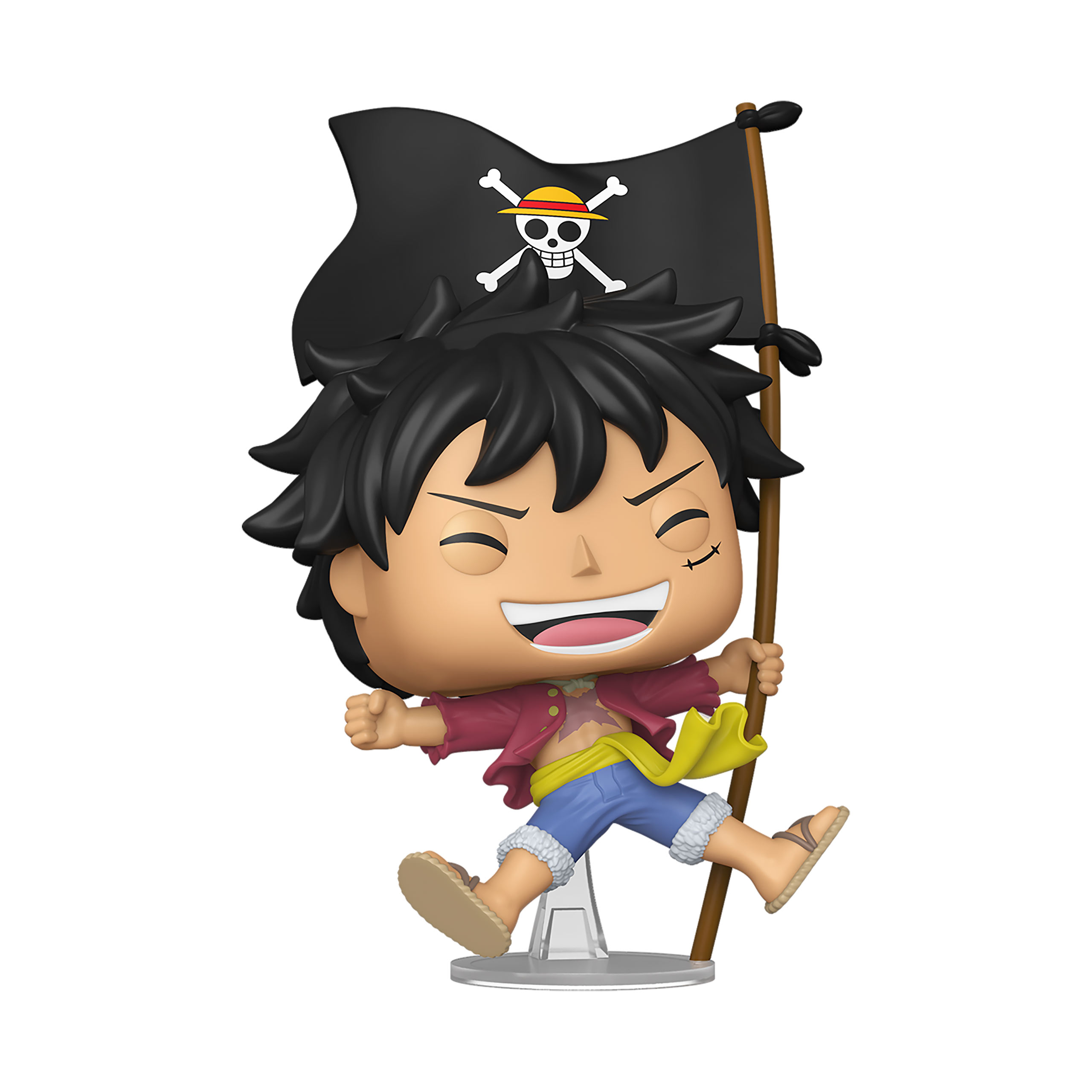 One Piece - Figurine Funko Pop Luffy avec drapeau