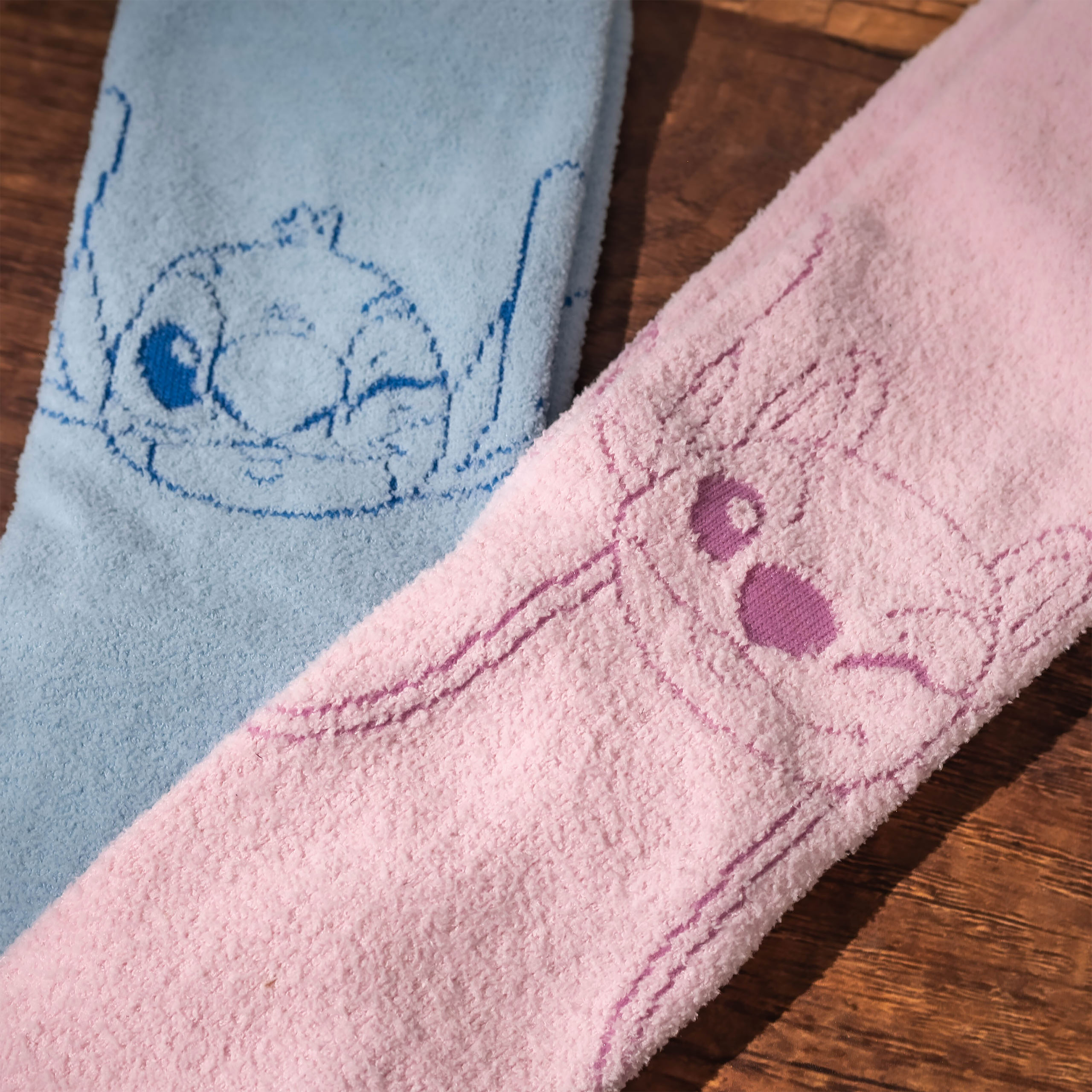 Lot de 2 paires de chaussettes Stitch et Angel en boîte cadeau - Lilo & Stitch