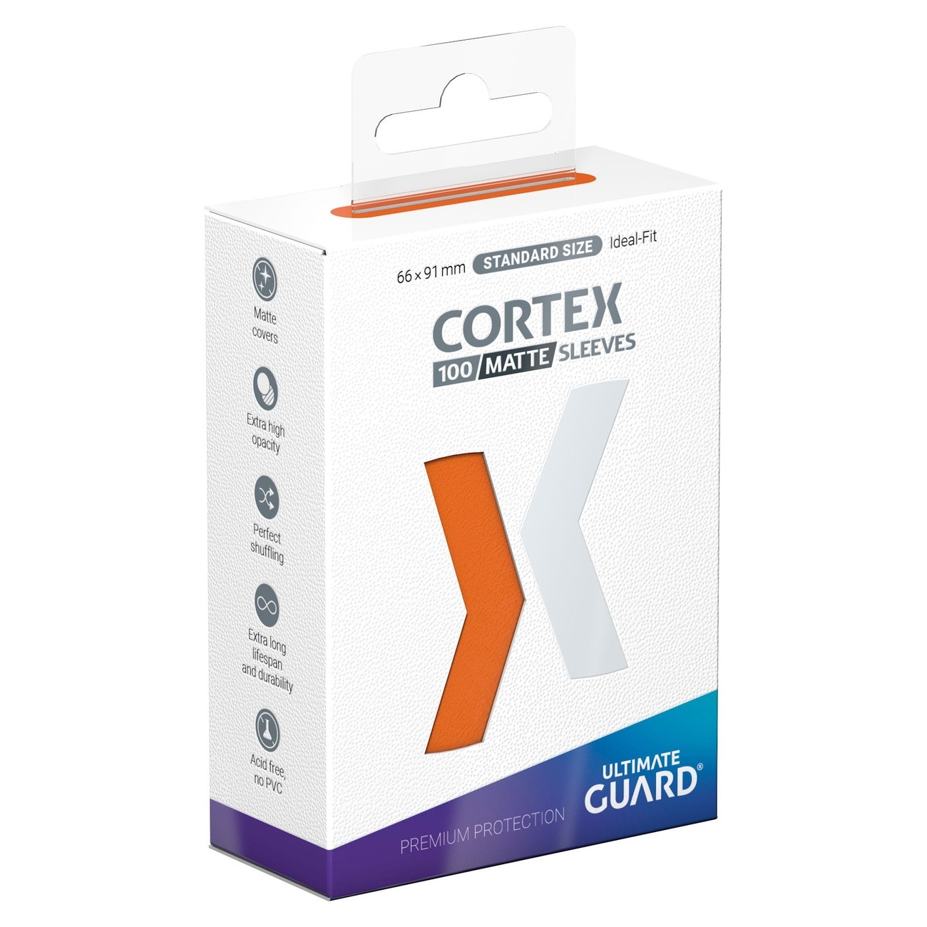 Ultimate Guard Cortex Sleeves Matte Standard Size (100) - Orange