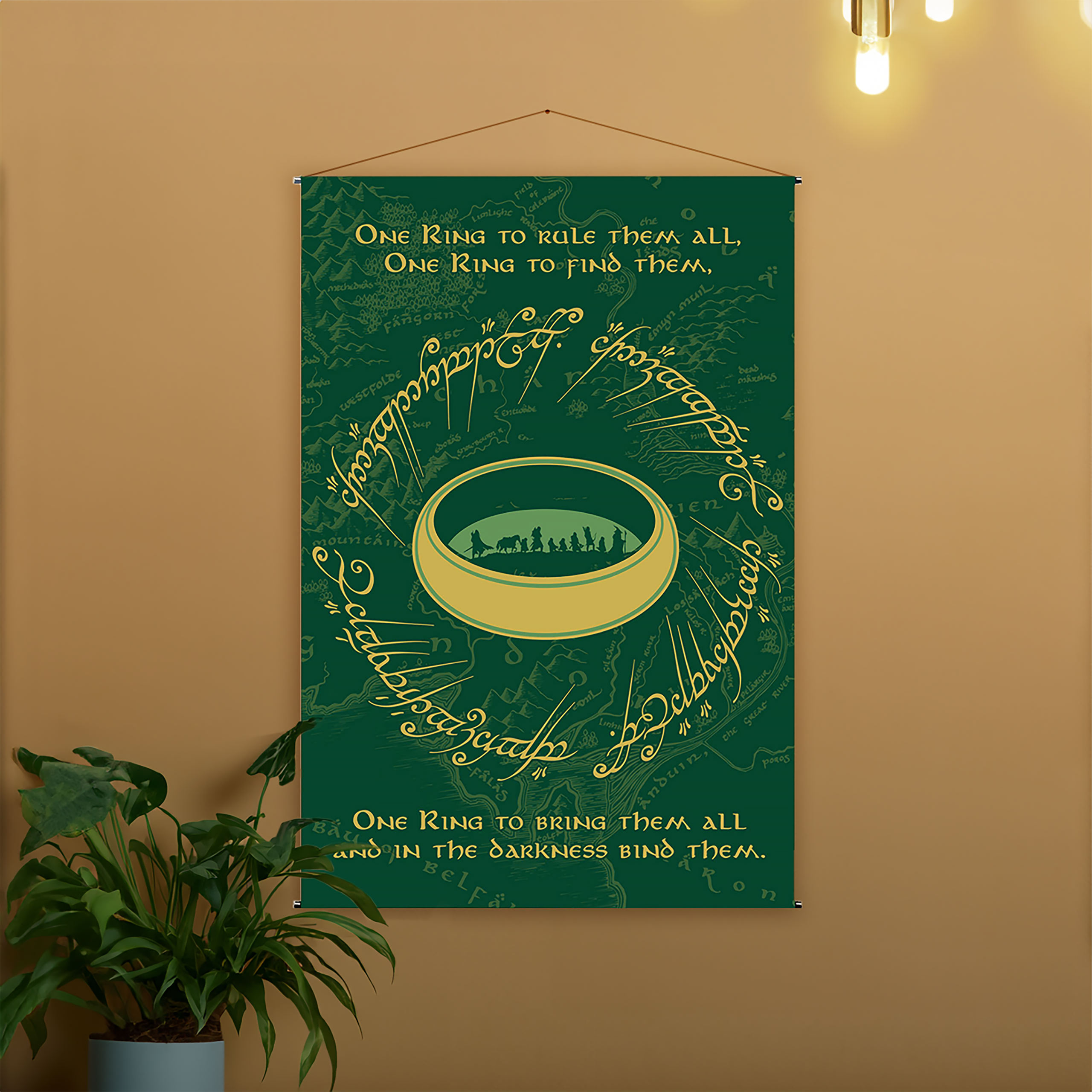 The Lord of the Rings - De Ene Ring Wall Scroll