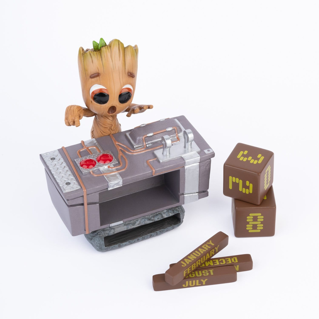 Marvel Calendario eterno 3D Groot Death Button 12 cm