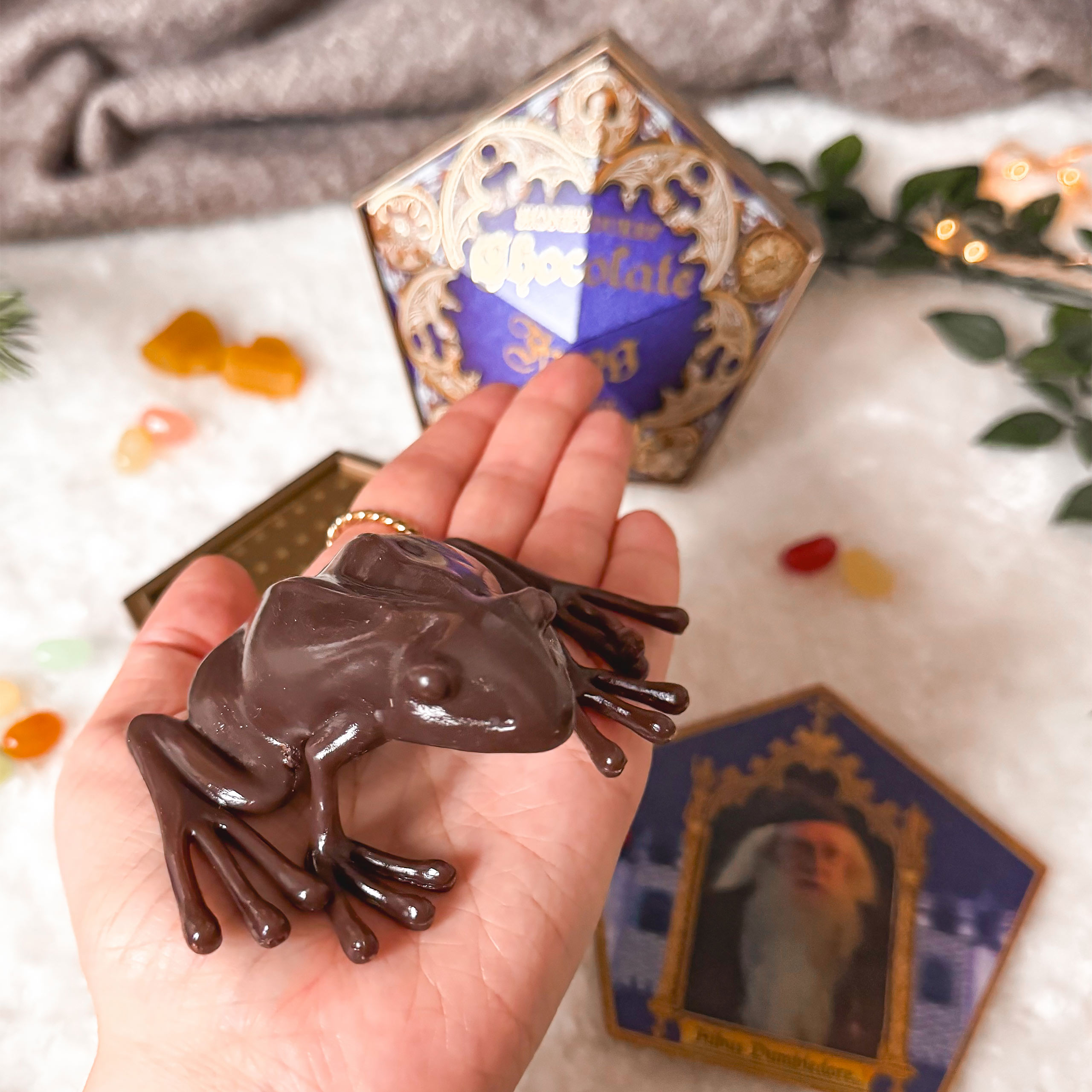 Chocolade Kikker Figuur met Verzamelkaart - Harry Potter Replica