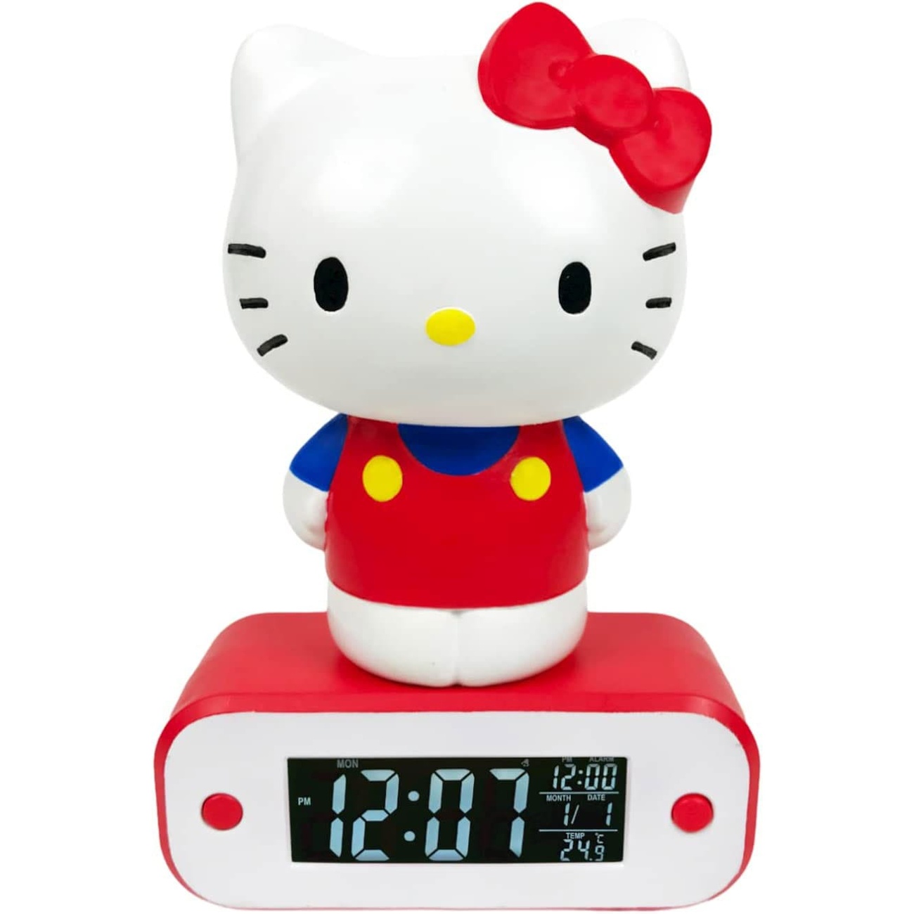 Despertador Hello Kitty con función de luz Hello Kitty 17 cm