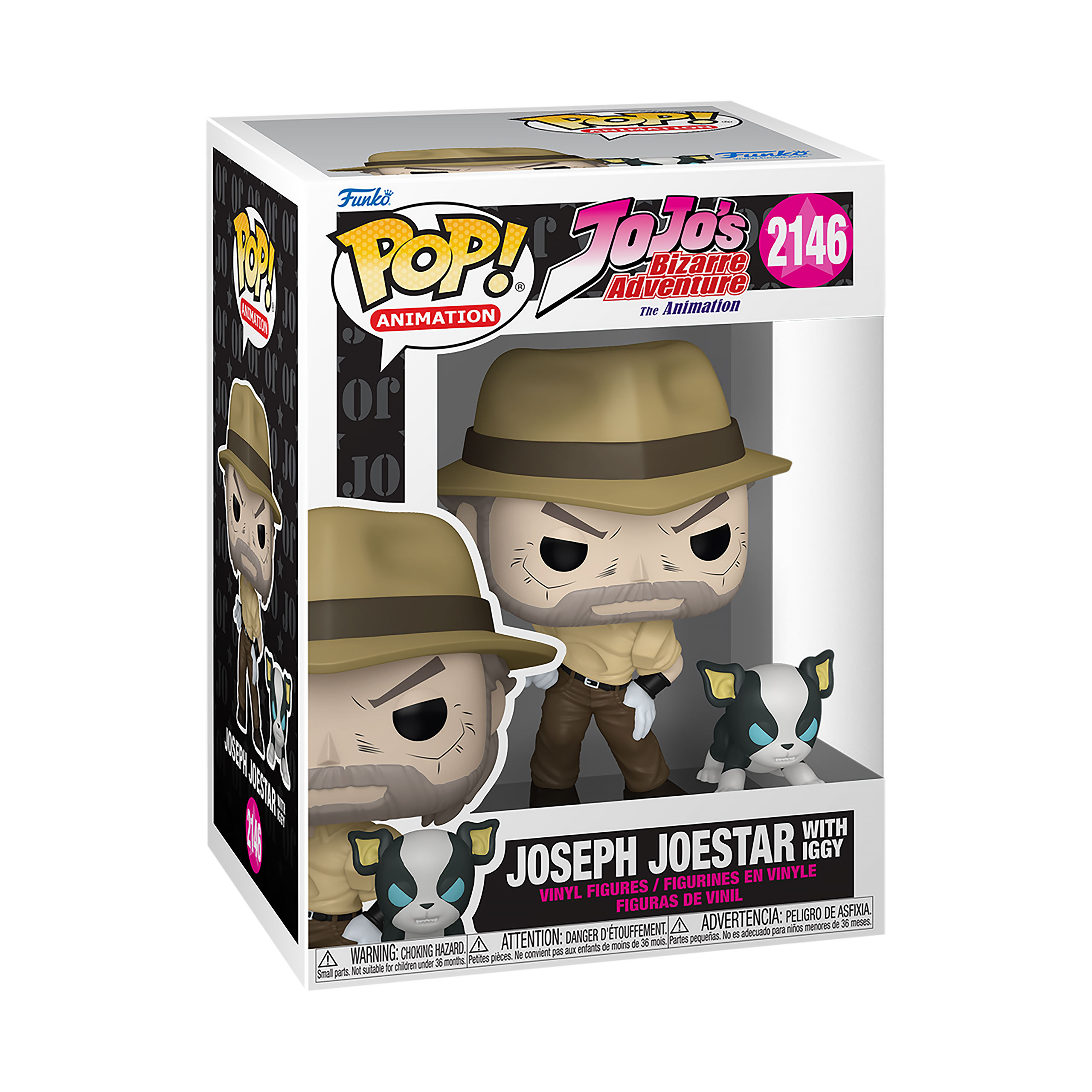 JoJo's Bizarre Adventure - Joseph and Iggy Funko Pop! Figure