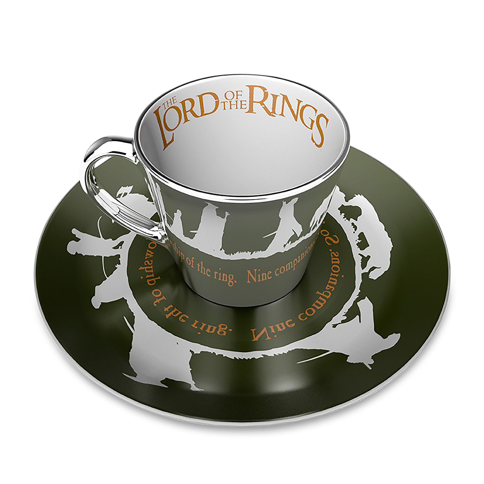 Lord of the Rings - The Fellowship Mirror Mug with Plate