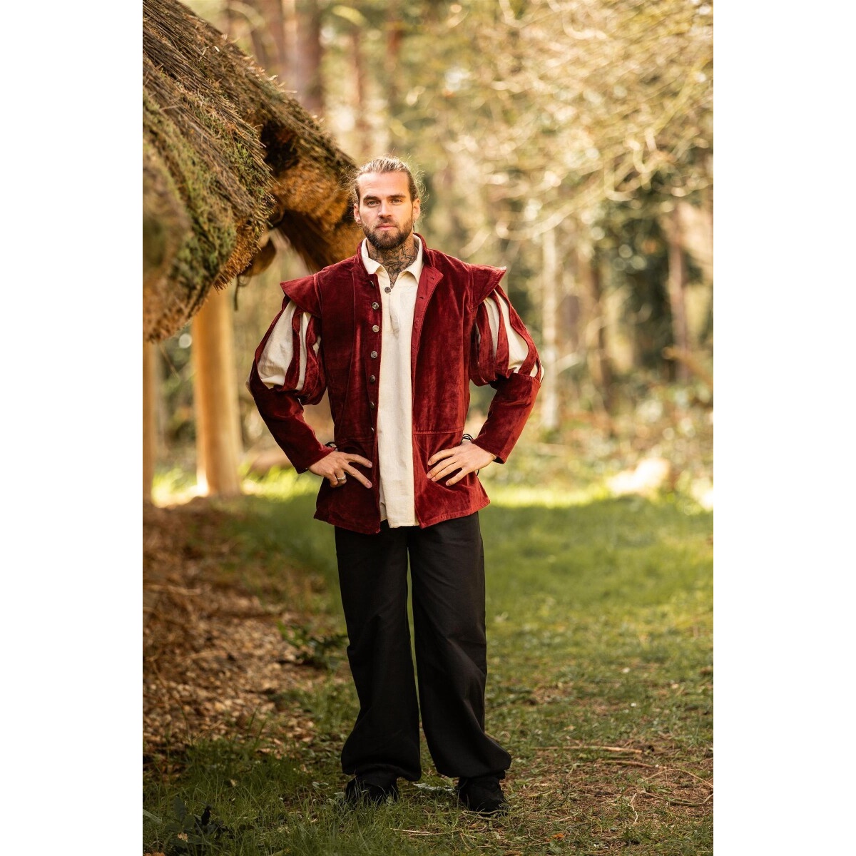 Medieval Landsknecht Doublet Brandolf red