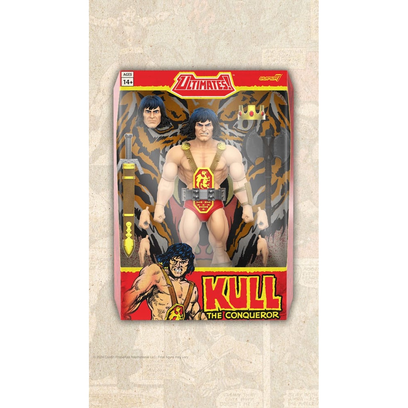 Conan il Barbaro action figure Ultimates Kull The Conqueror 18 cm