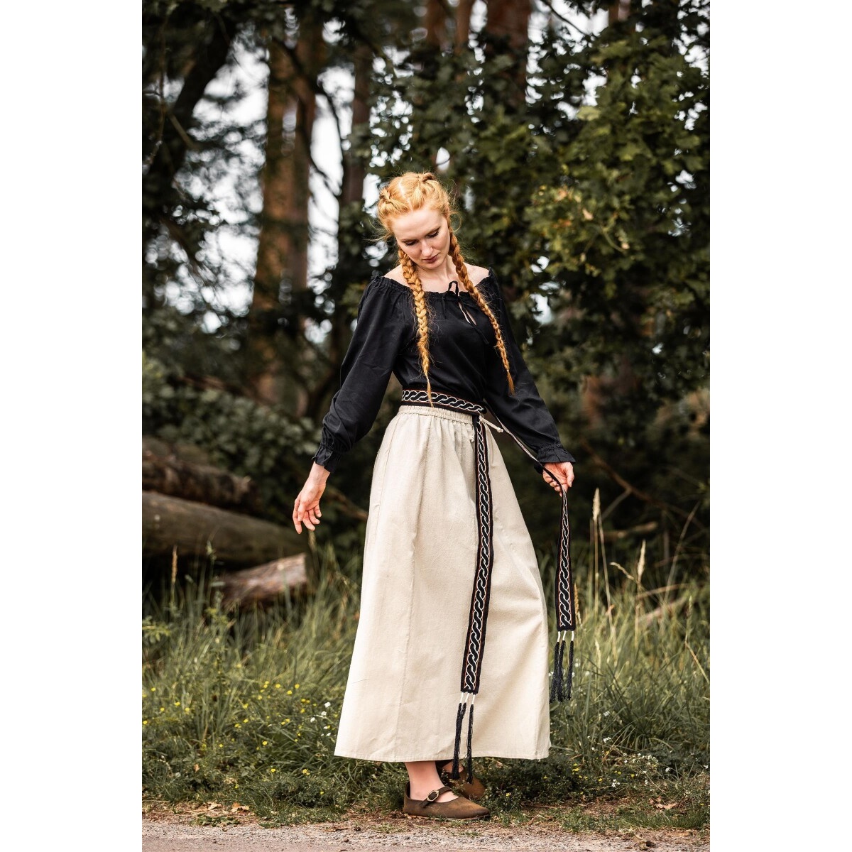 Blusa medieval Edith negra