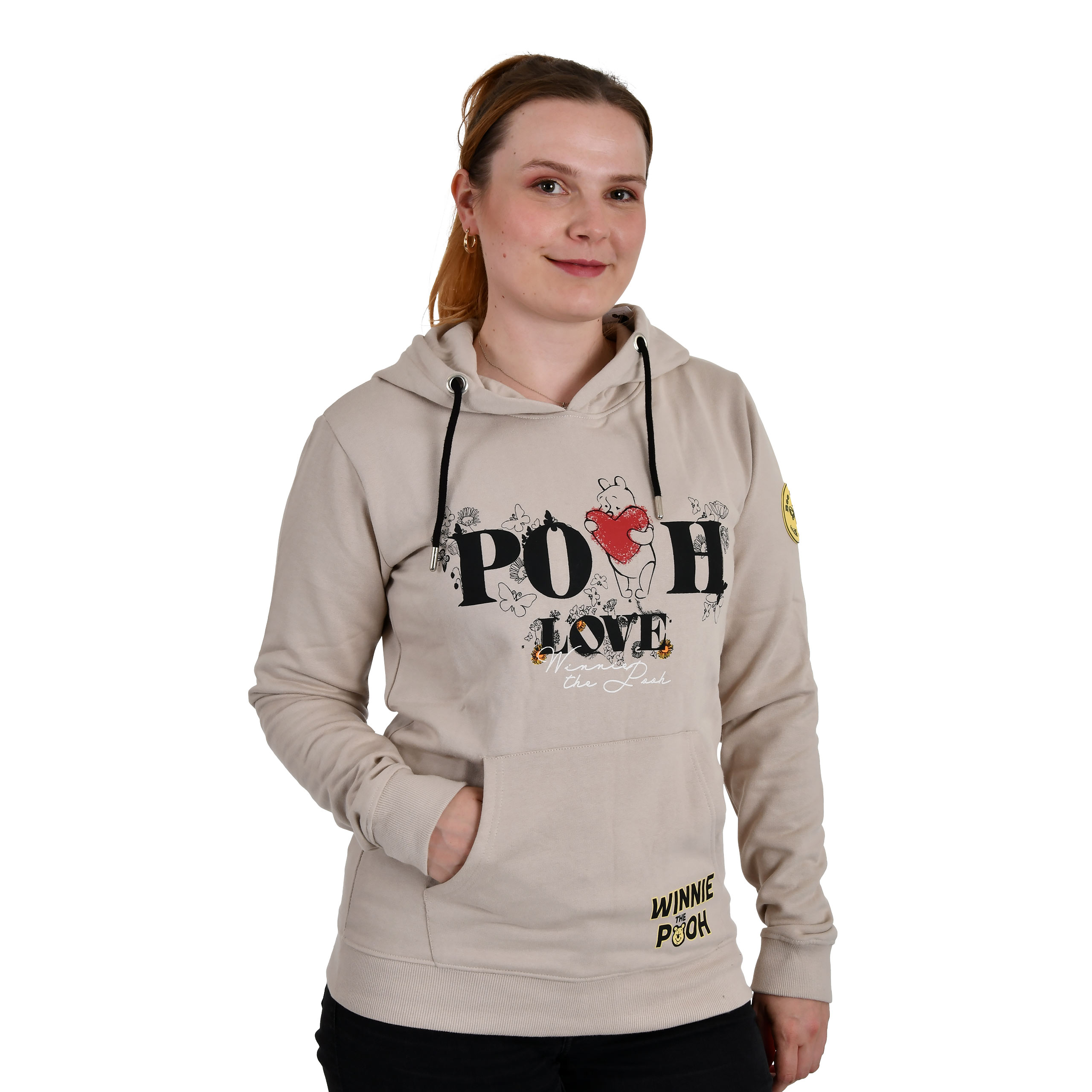 Winnie l’Ourson - Sweat à capuche Pooh Love beige