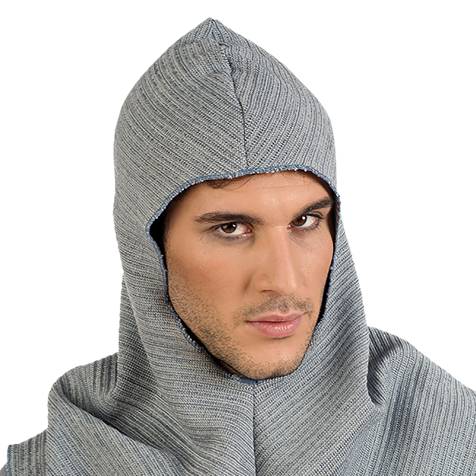 Medieval Men's Hood grey