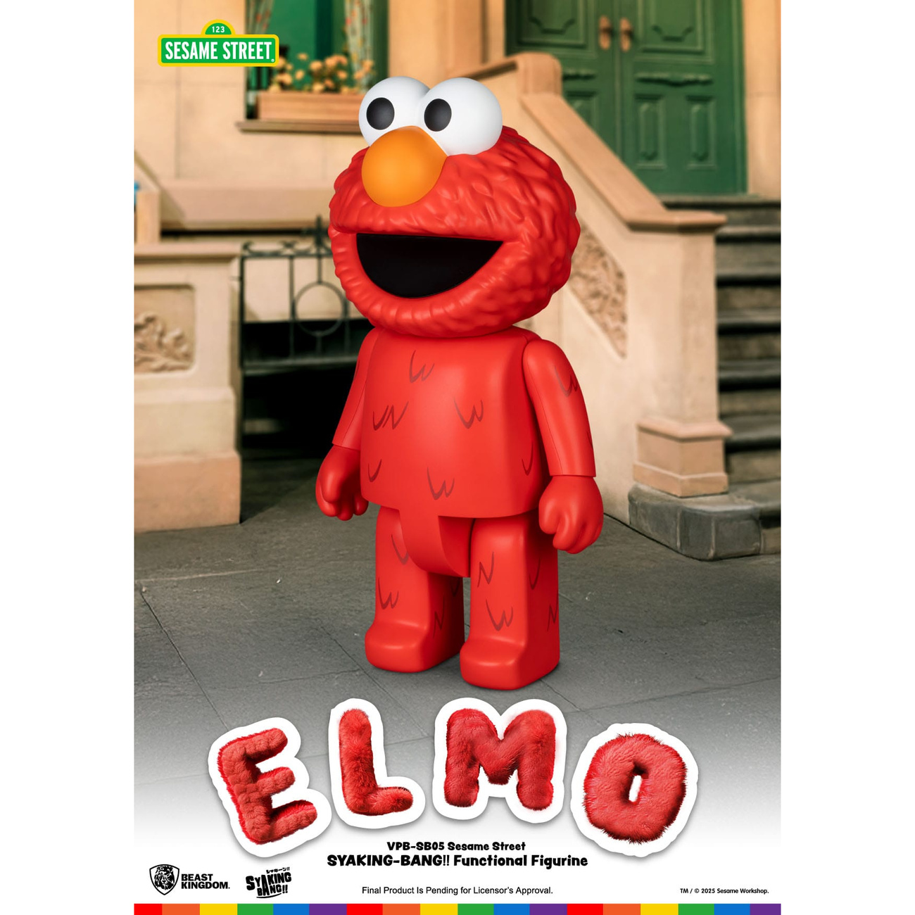 Barrio Sésamo hucha de vinilo Syaking Bang Elmo 47 cm