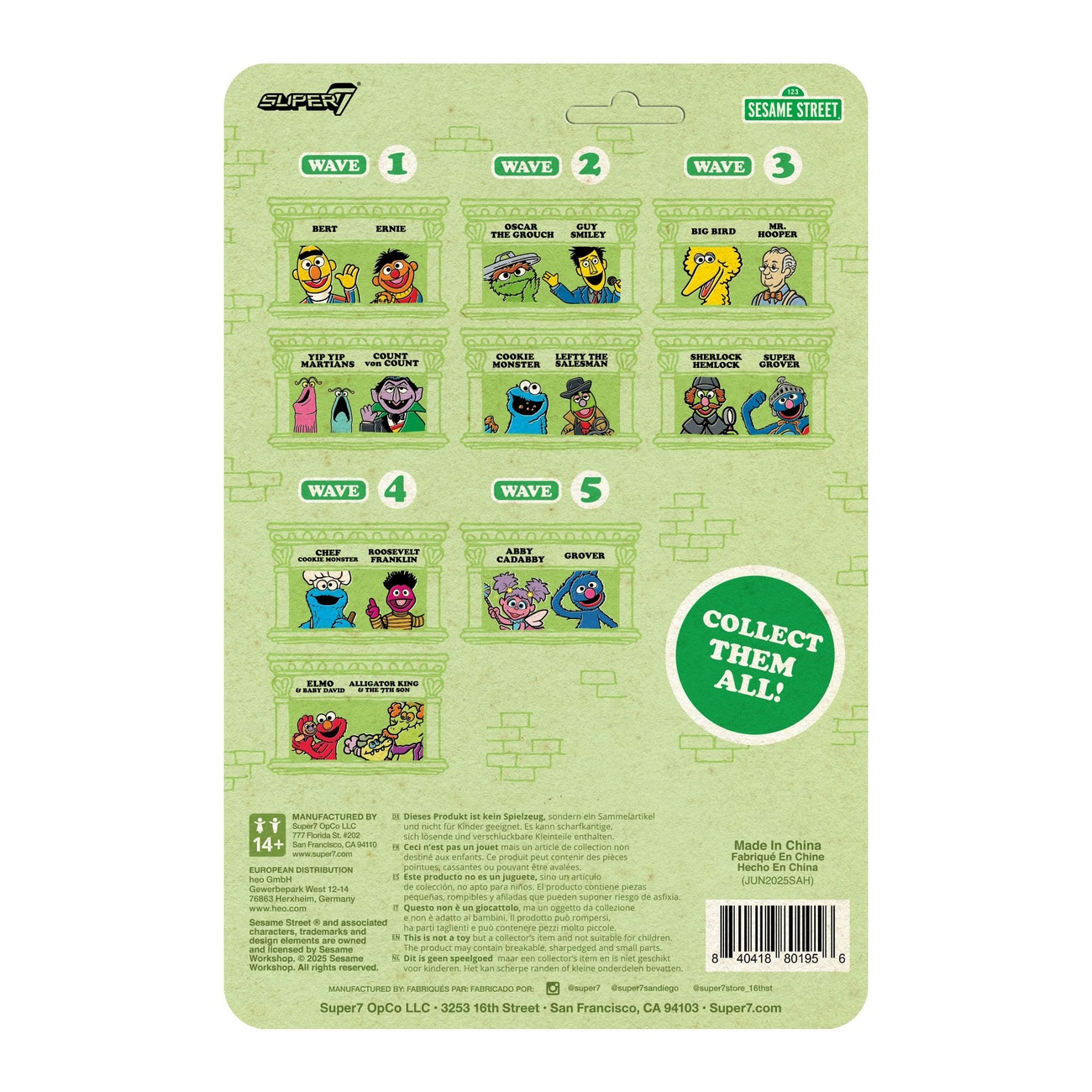 Sesame Street figurine articulée ReAction Wave 05 Abby Cadabby 10 cm