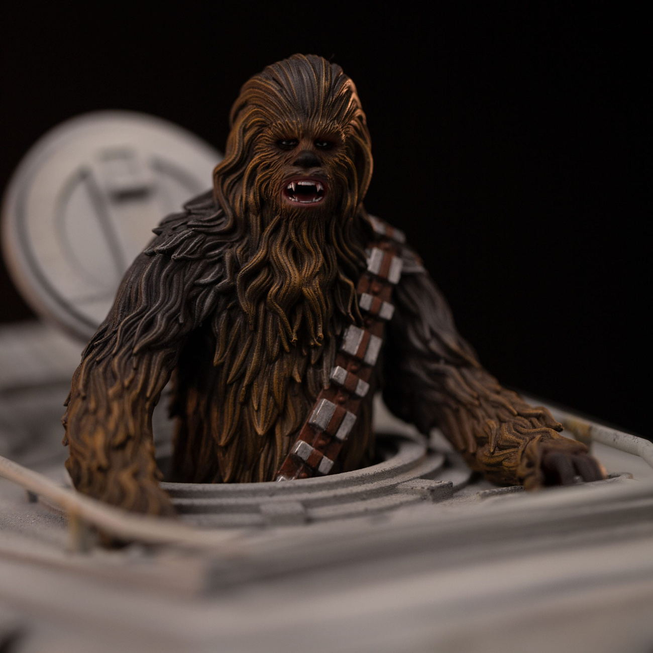 Star Wars Demi Art Scale Statue 1/20 AT-ST and Chewbacca 53