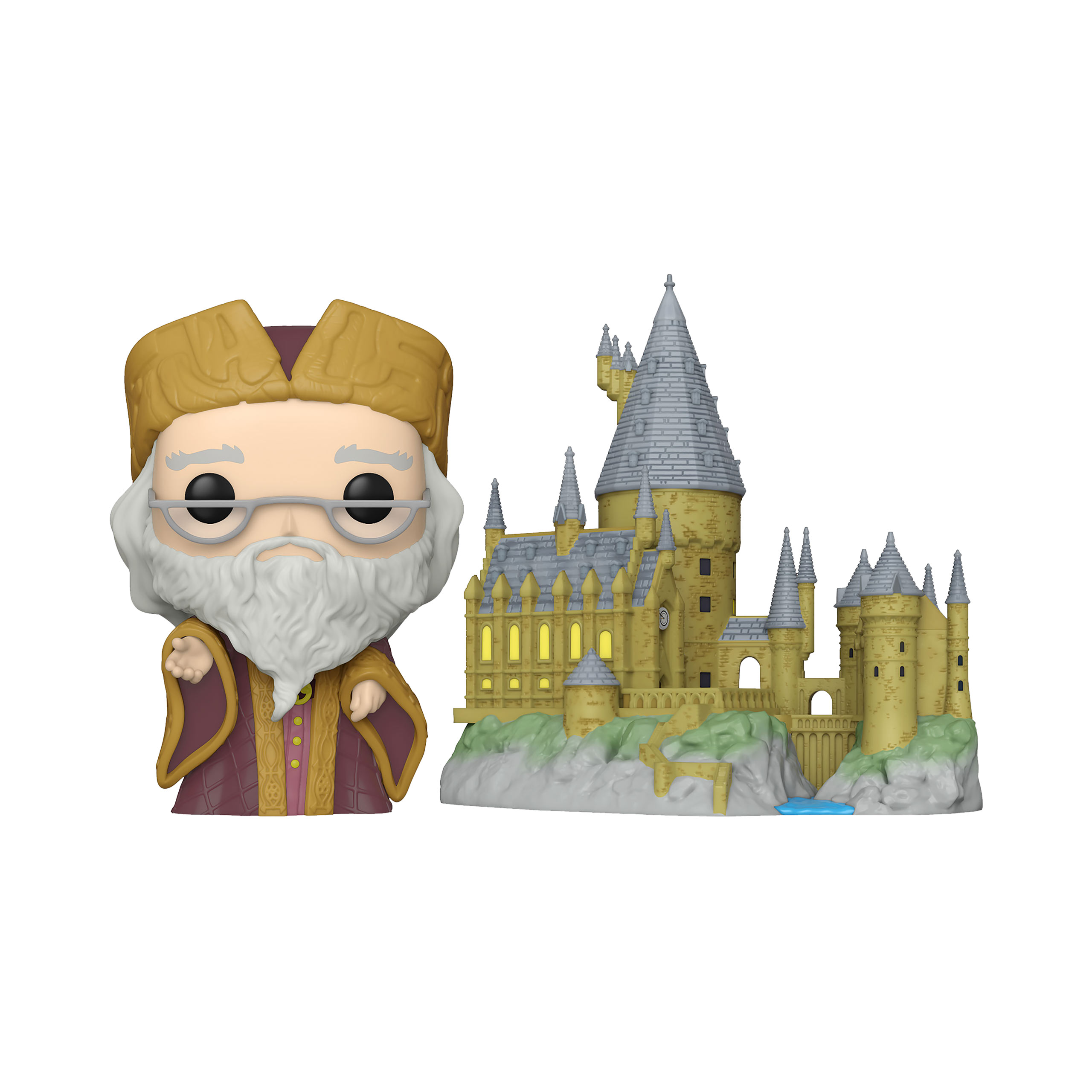 Harry Potter - Dumbledore avec la figurine Funko Pop du château de Poudlard