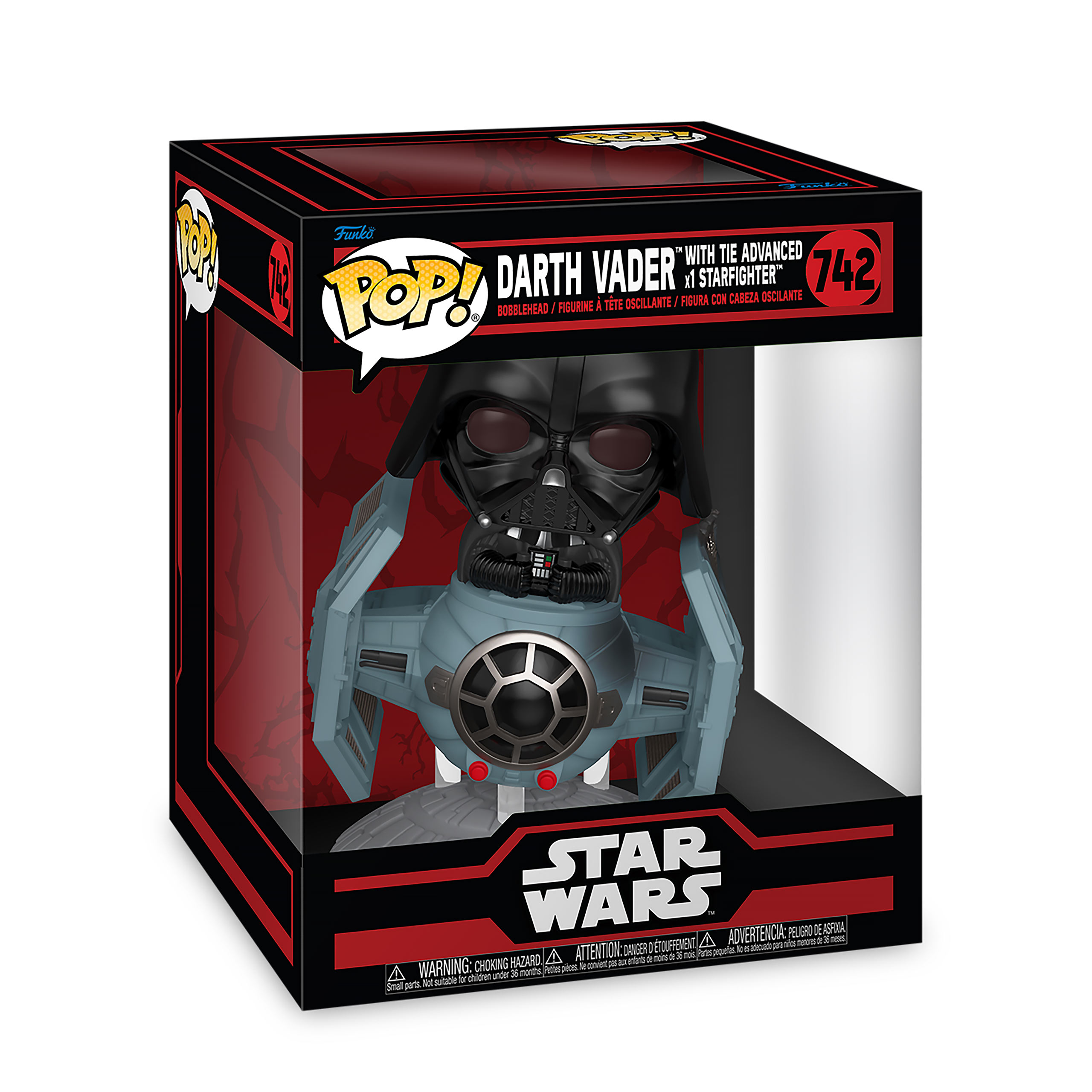 Star Wars - Darth Vader con Starfighter Funko Pop Figura con cabeza oscilante