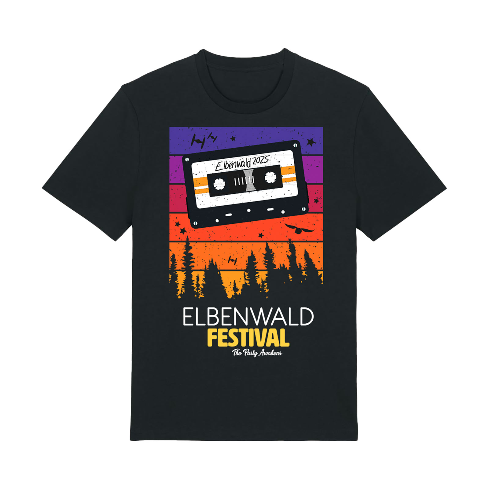 Elbenwald Festival - Tape T-shirt zwart
