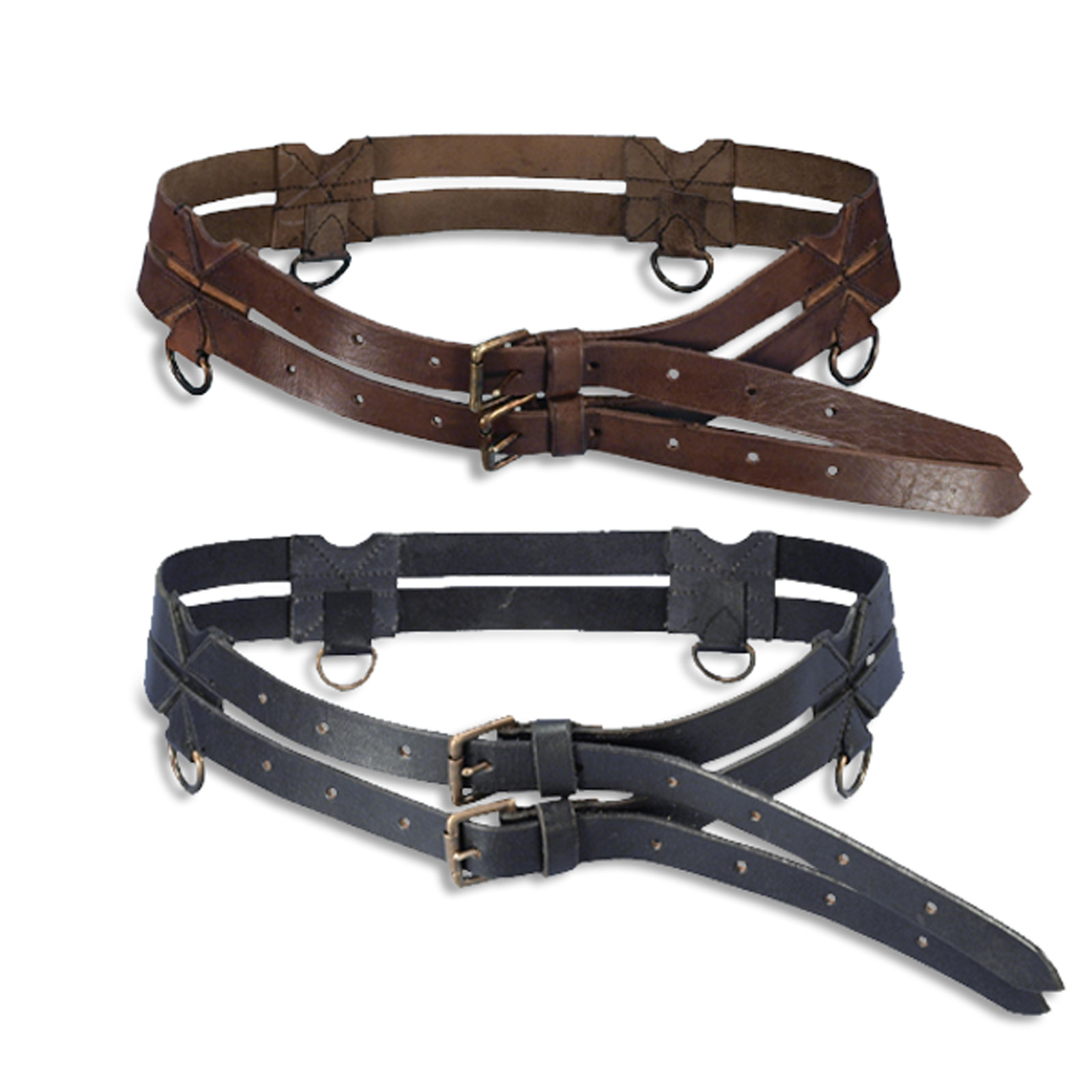 Leather Belt Twin Belt