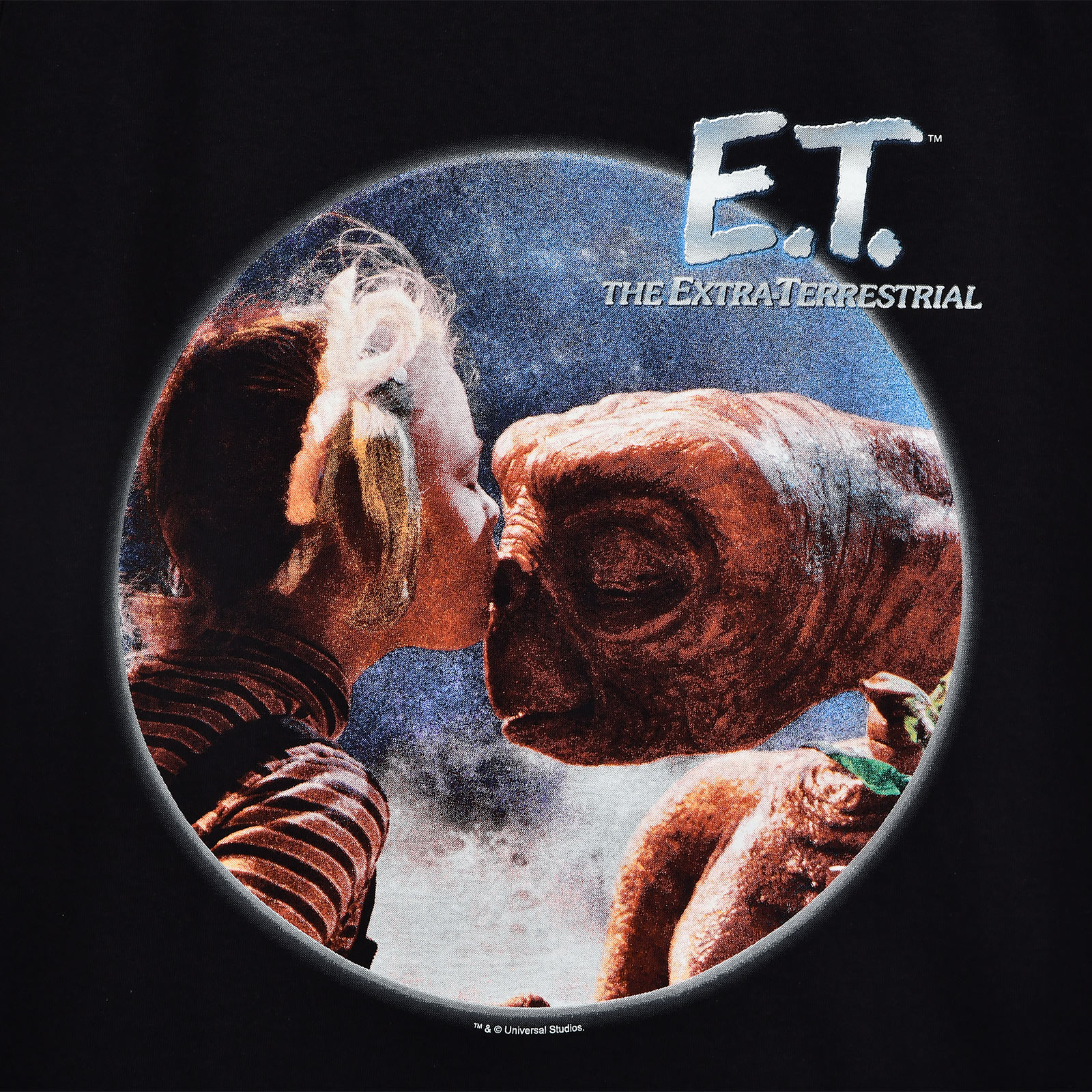 E.T. en Gertie Dames T-Shirt Zwart