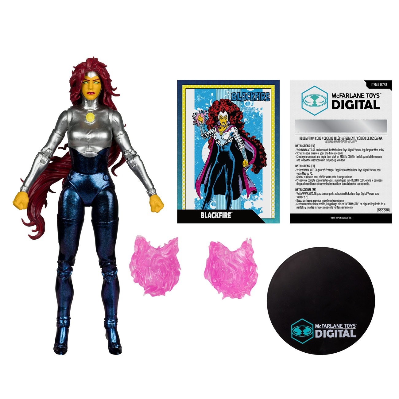 DC Direct McFarlane Toys cyfrowa figurka Blackfire (The New Teen Titans) 18 cm