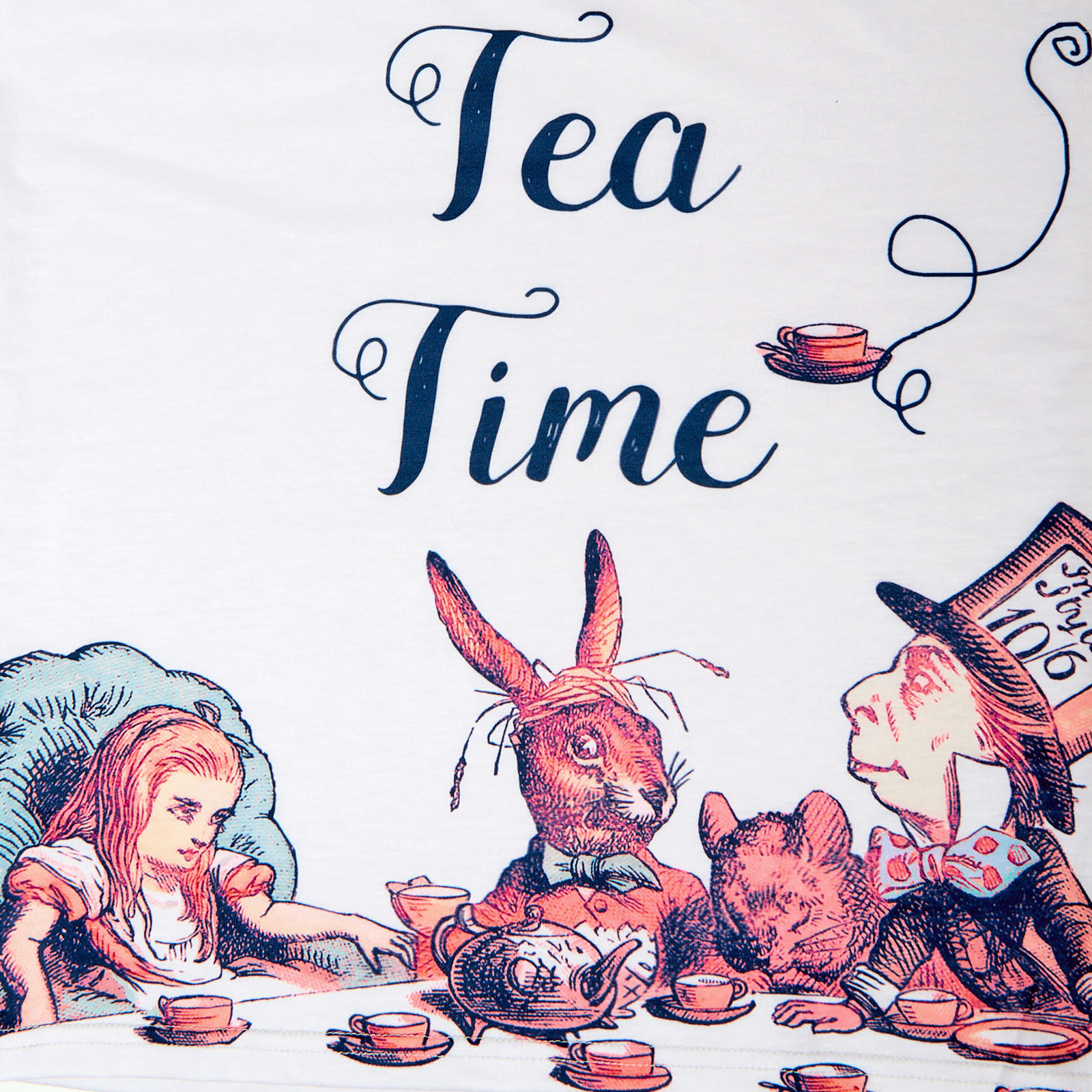 Tea Time Damen T-Shirt für Alice im Wunderland Fans