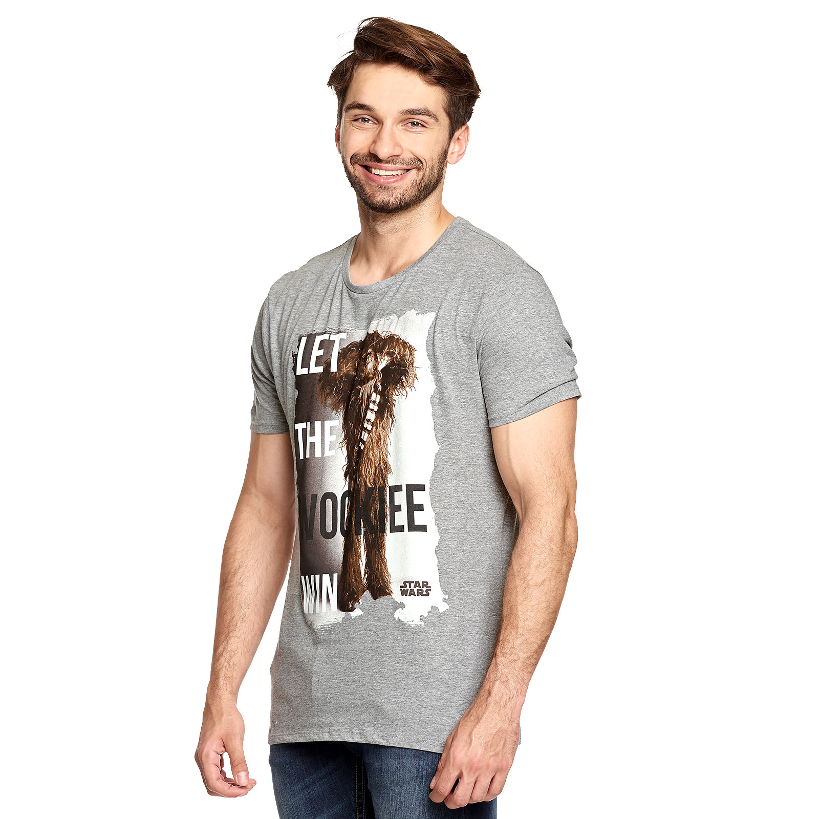 Star Wars - Let the Wookiee Win T-Shirt grey
