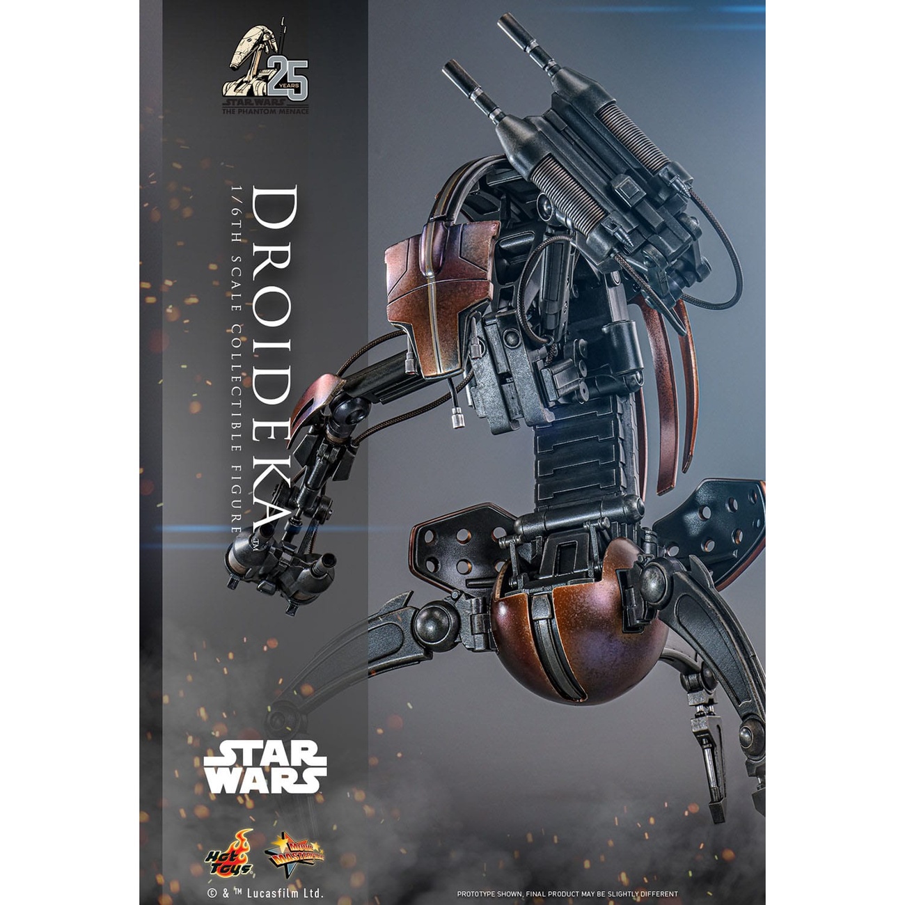 Star Wars Episodio I Movie Masterpiece Action Figure 1/6 Droideka 27 cm