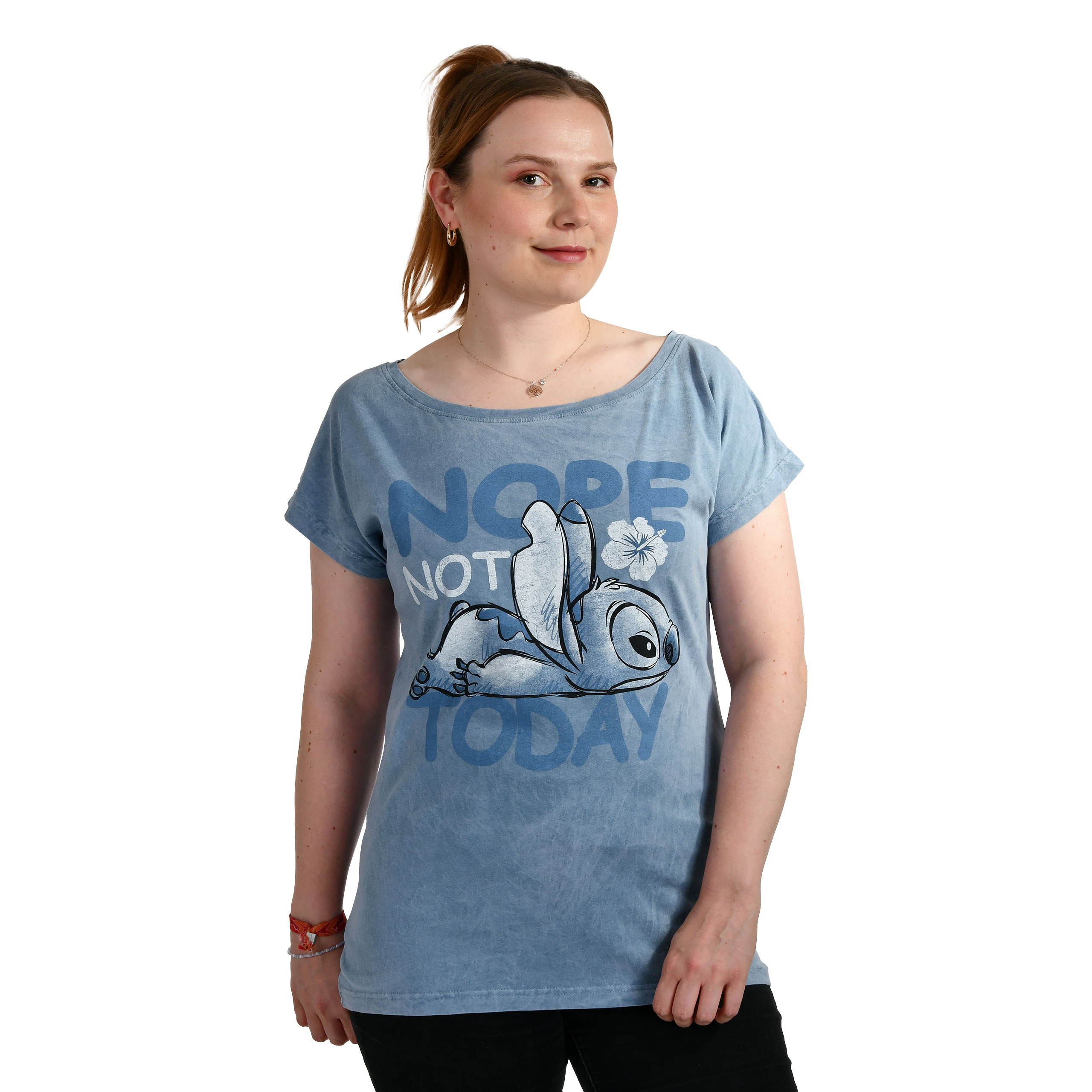 Lilo & Stitch - T-Shirt Not Today bleu
