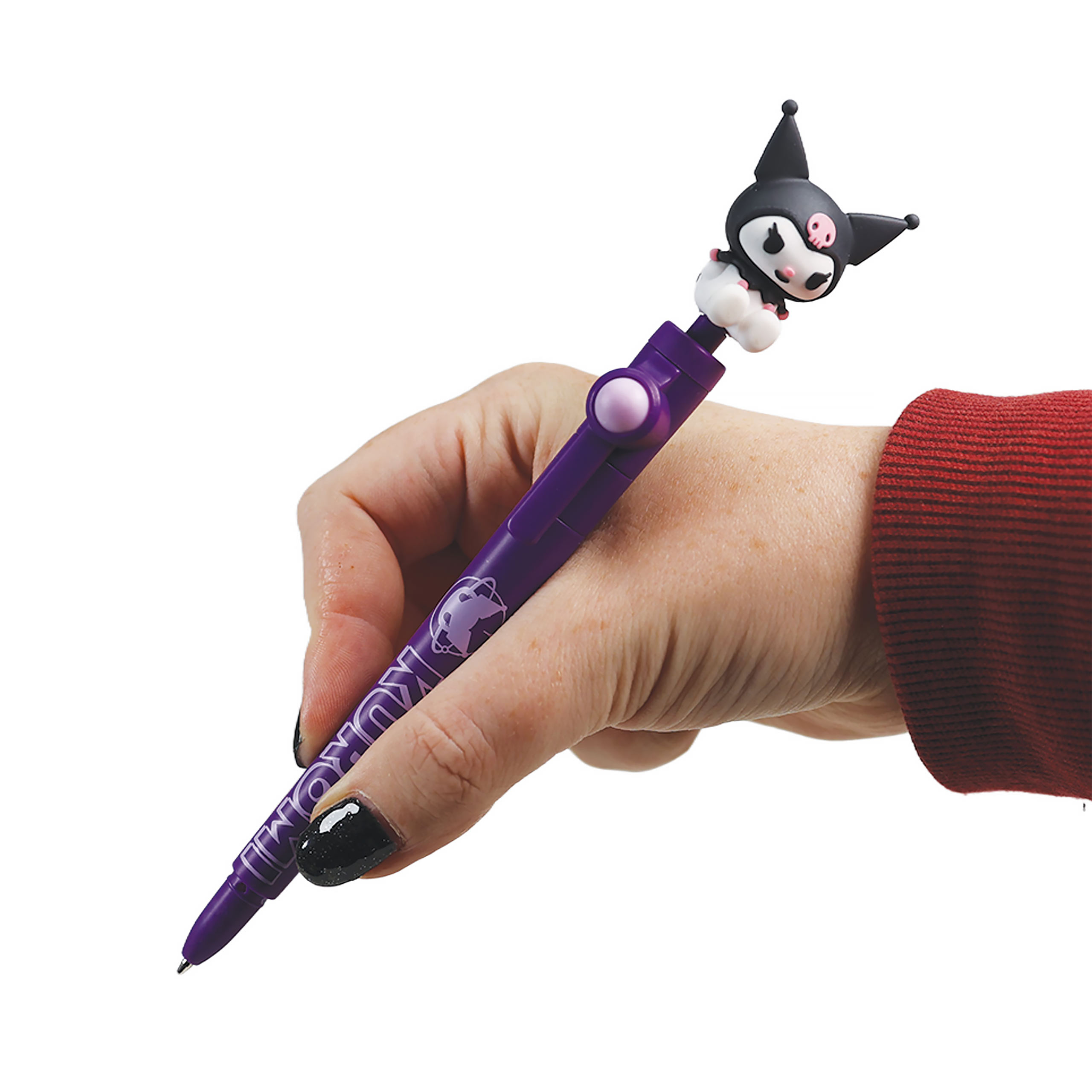 Sanrio - Kuromi kulspetspenna med snurrfigur