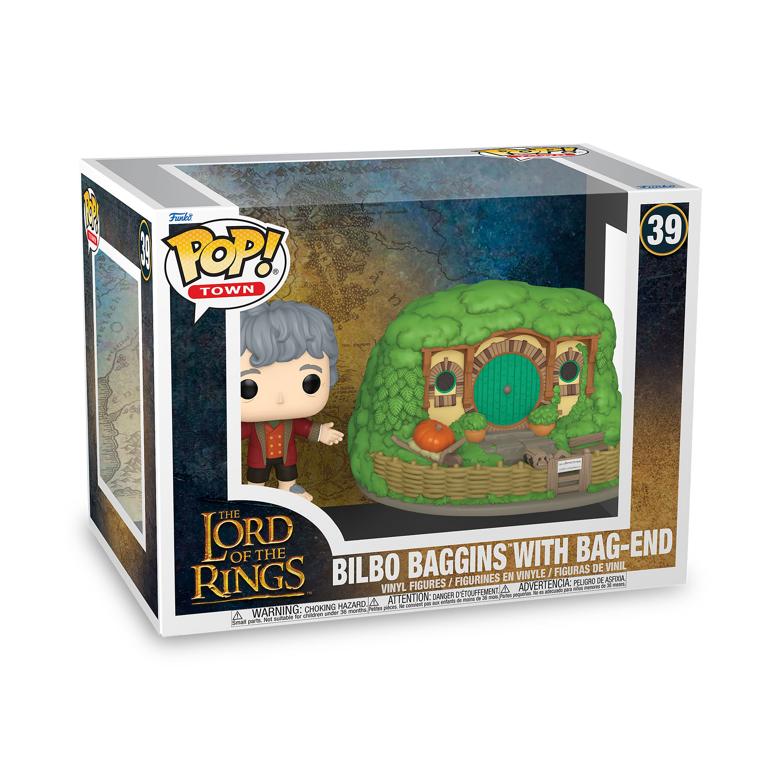 El Señor de los Anillos - Bilbo en Bolsón Cerrado Figura Diorama Funko Pop