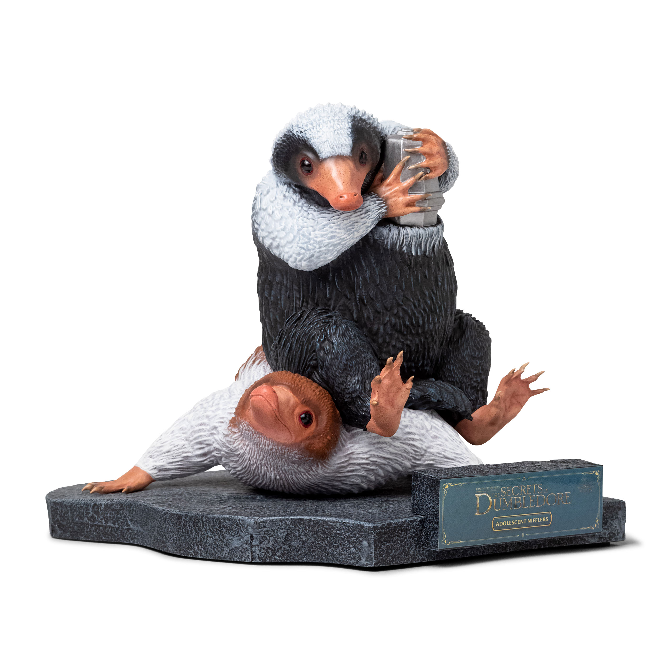 Niffler Alfie and Timothy Statue - Fantastic Beasts Dumbledore's Secrets