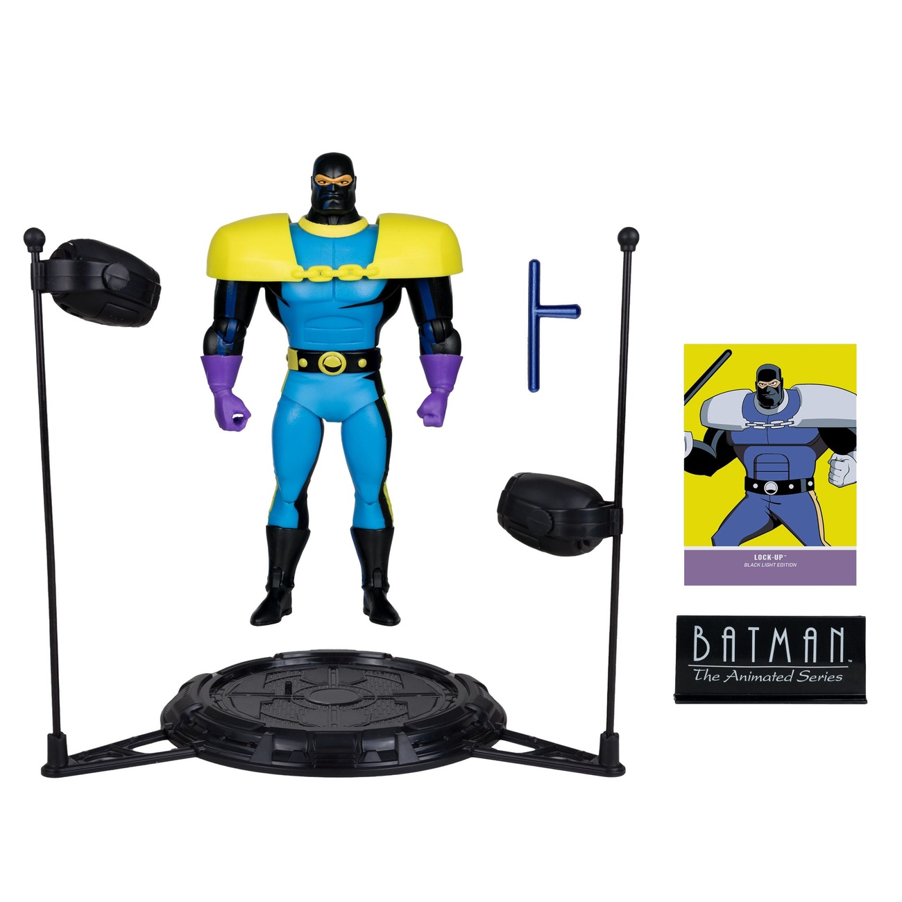 Batman: The Animated Series DC Direct Build-A Actionfigur Wave 5 Lock-Up Black Light Edition (Gold Label) 15 cm