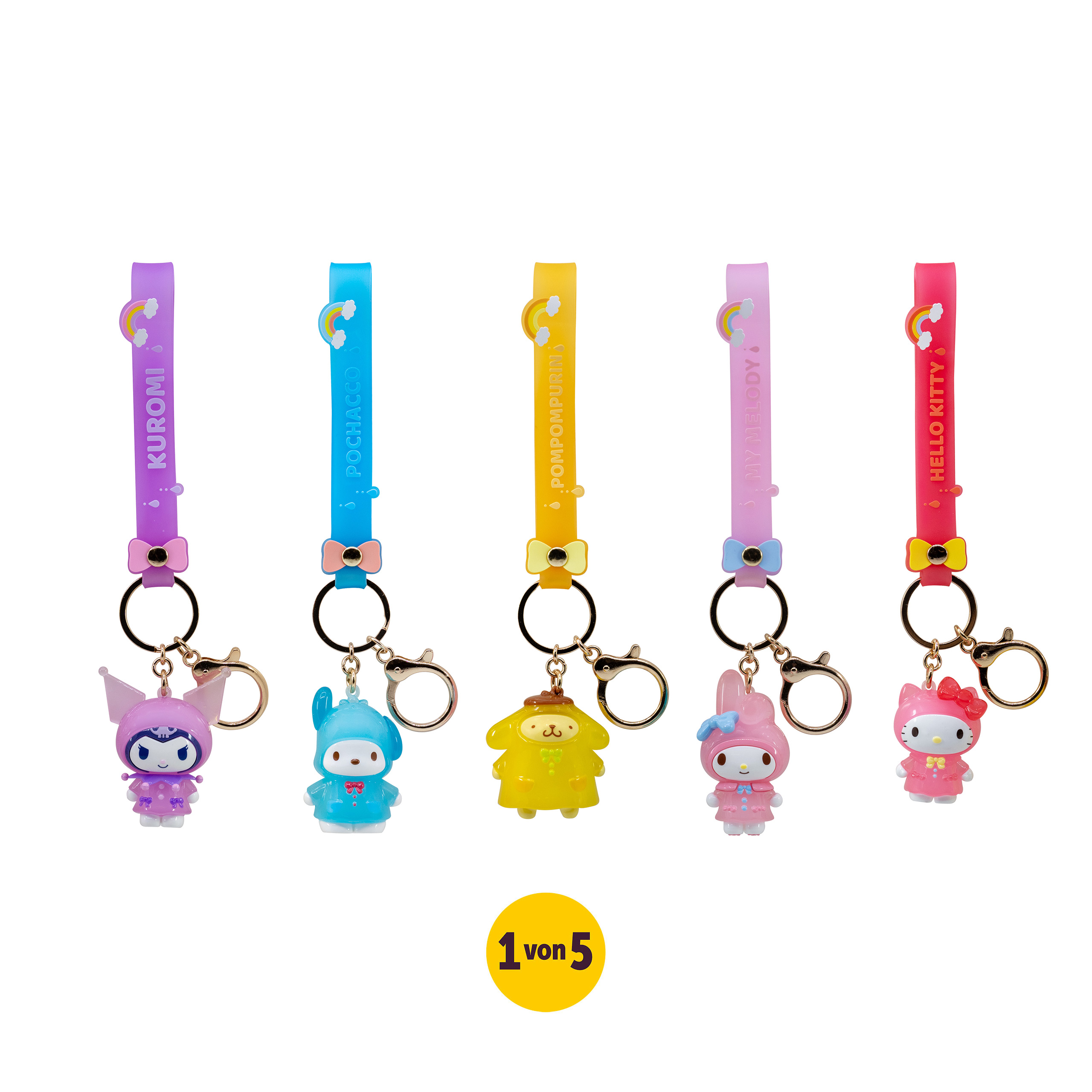 Hello Kitty and Friends - Raincoat Series Mystery Schlüsselanhänger YuMe