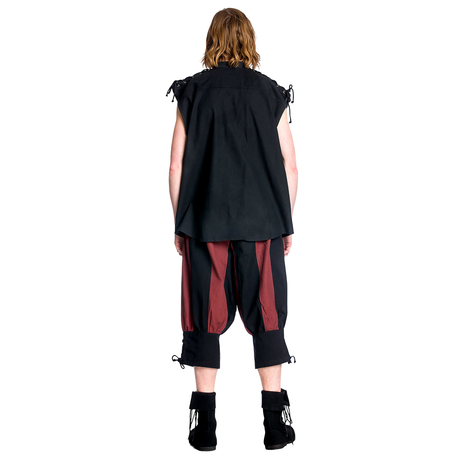 Medieval knee breeches black-red