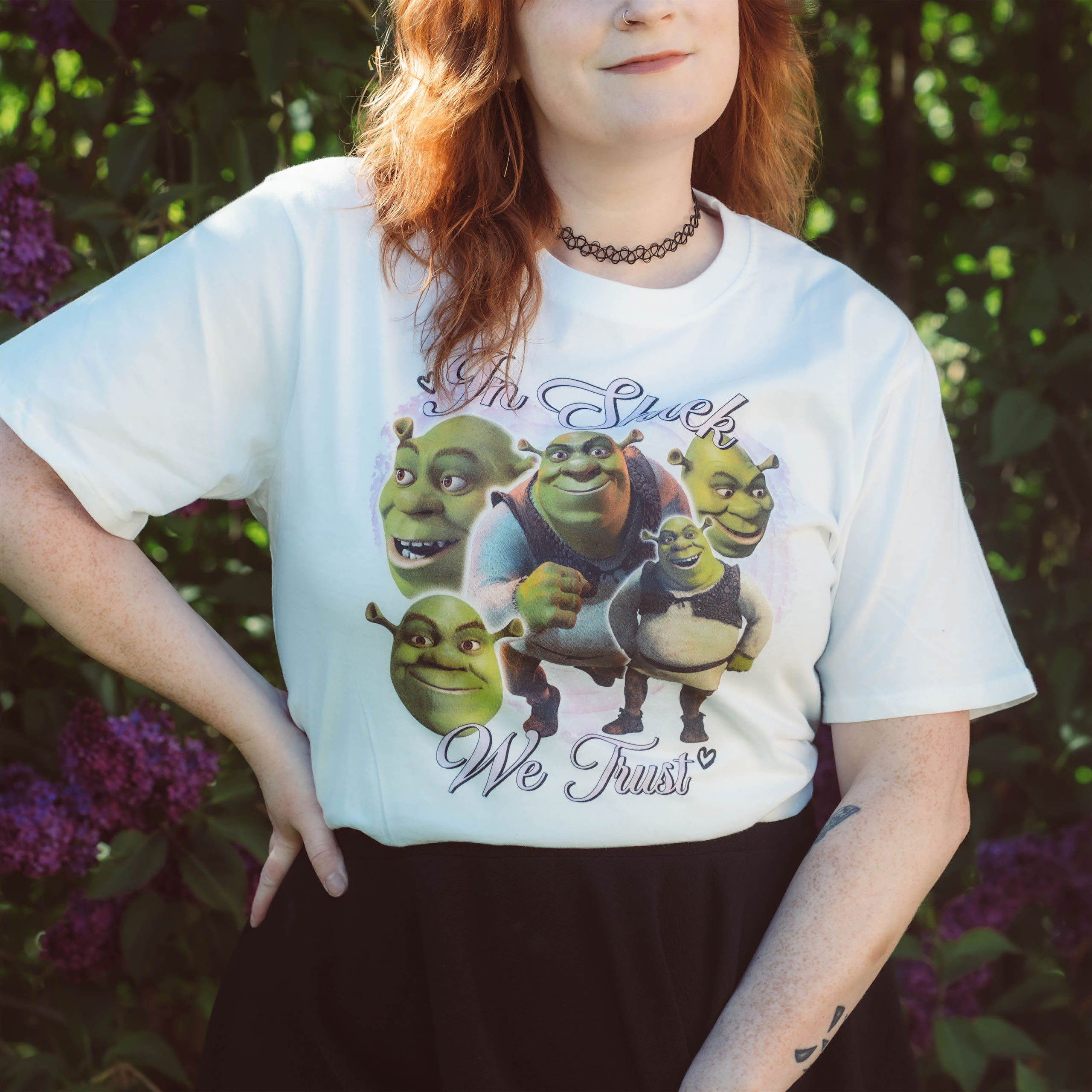 Shrek - In Shrek We Trust T-Shirt weiß