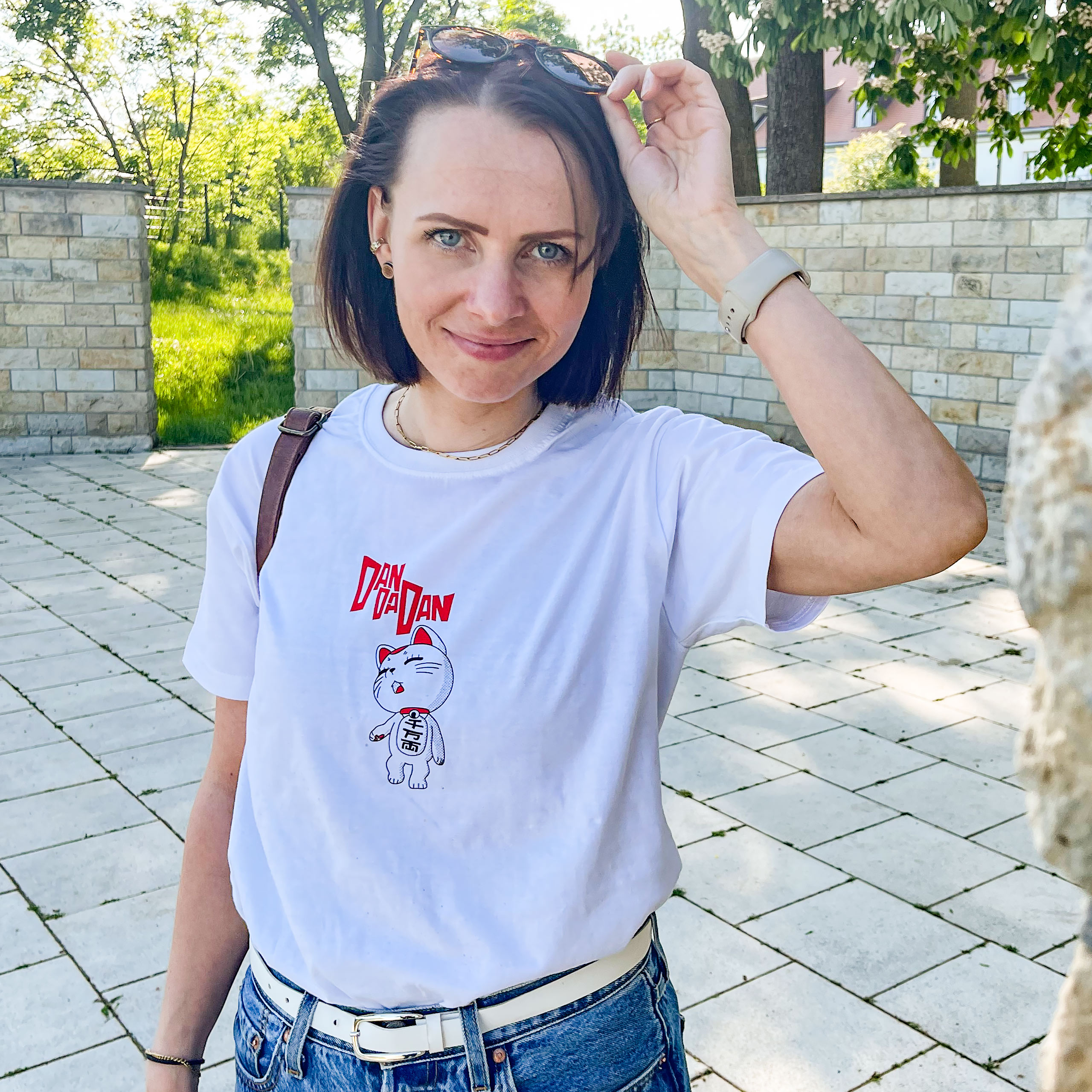 T-shirt Turbo Granny pour les fans de Dandadan blanc