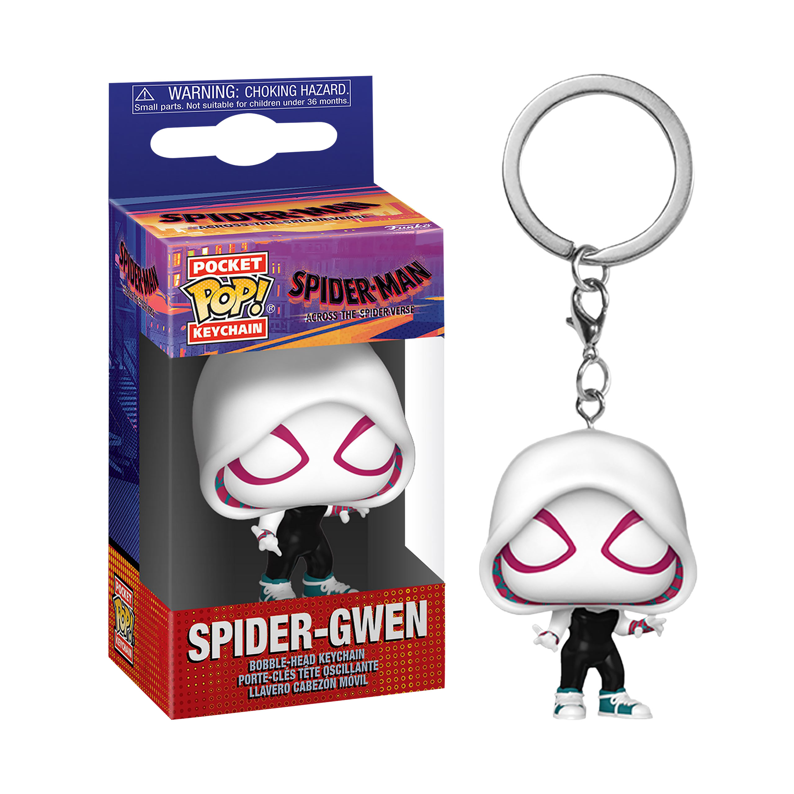 Spider-Man Across The Spider-Verse - Spider-Gwen Funko Pop Schlüsselanhänger
