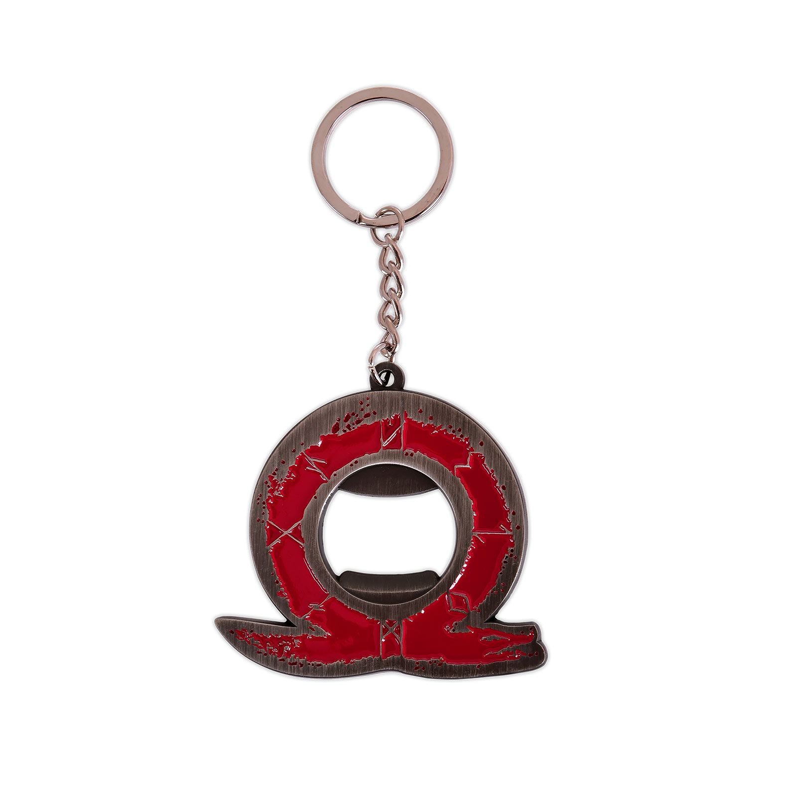 God of War - Red Logo Keychain with Bottle Opener