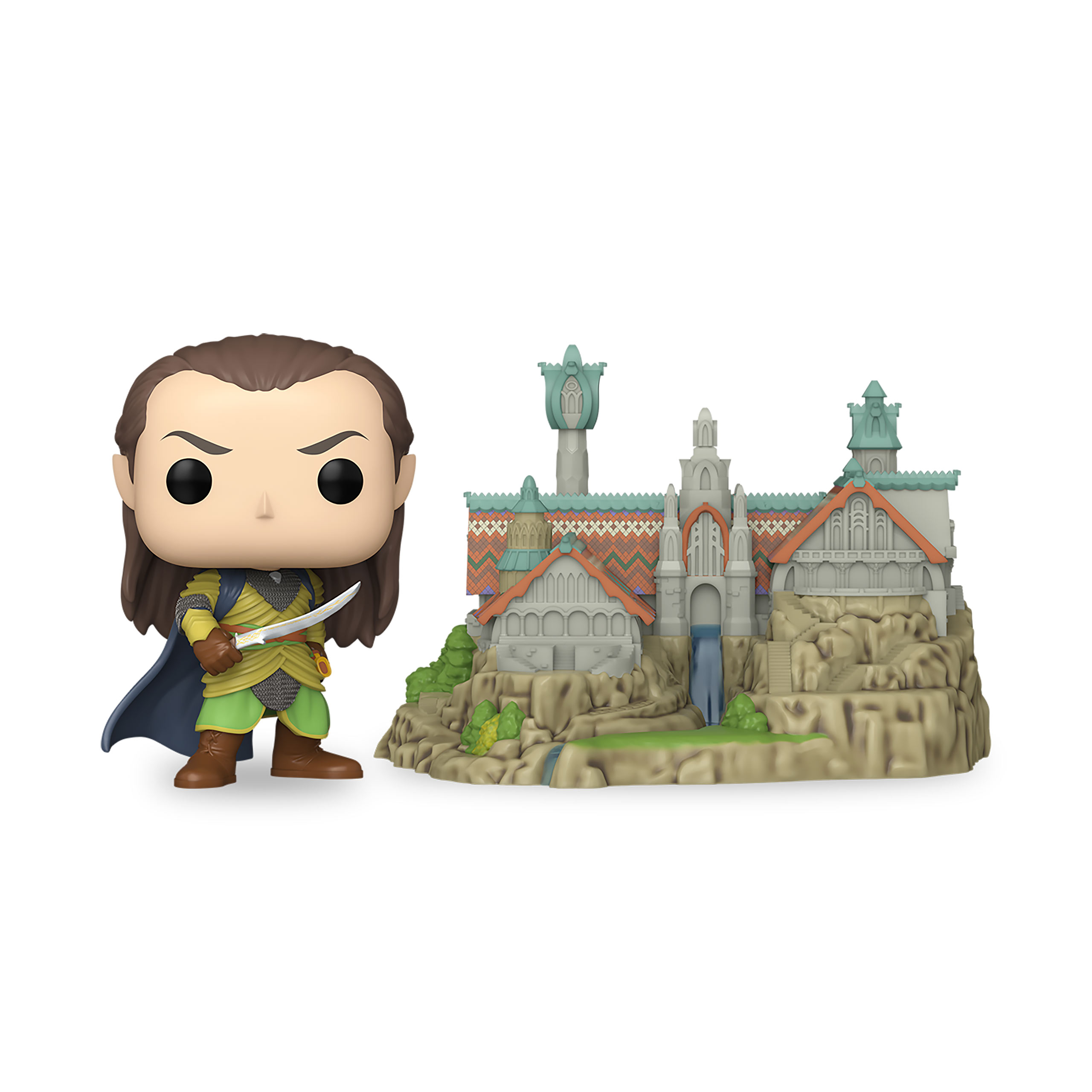 In de Ban van de Ring - Elrond & Rivendel Funko Pop Diorama