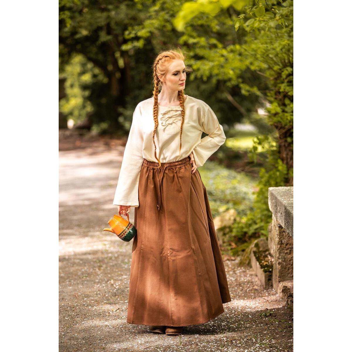 Mittelalter Bluse Tilda beige